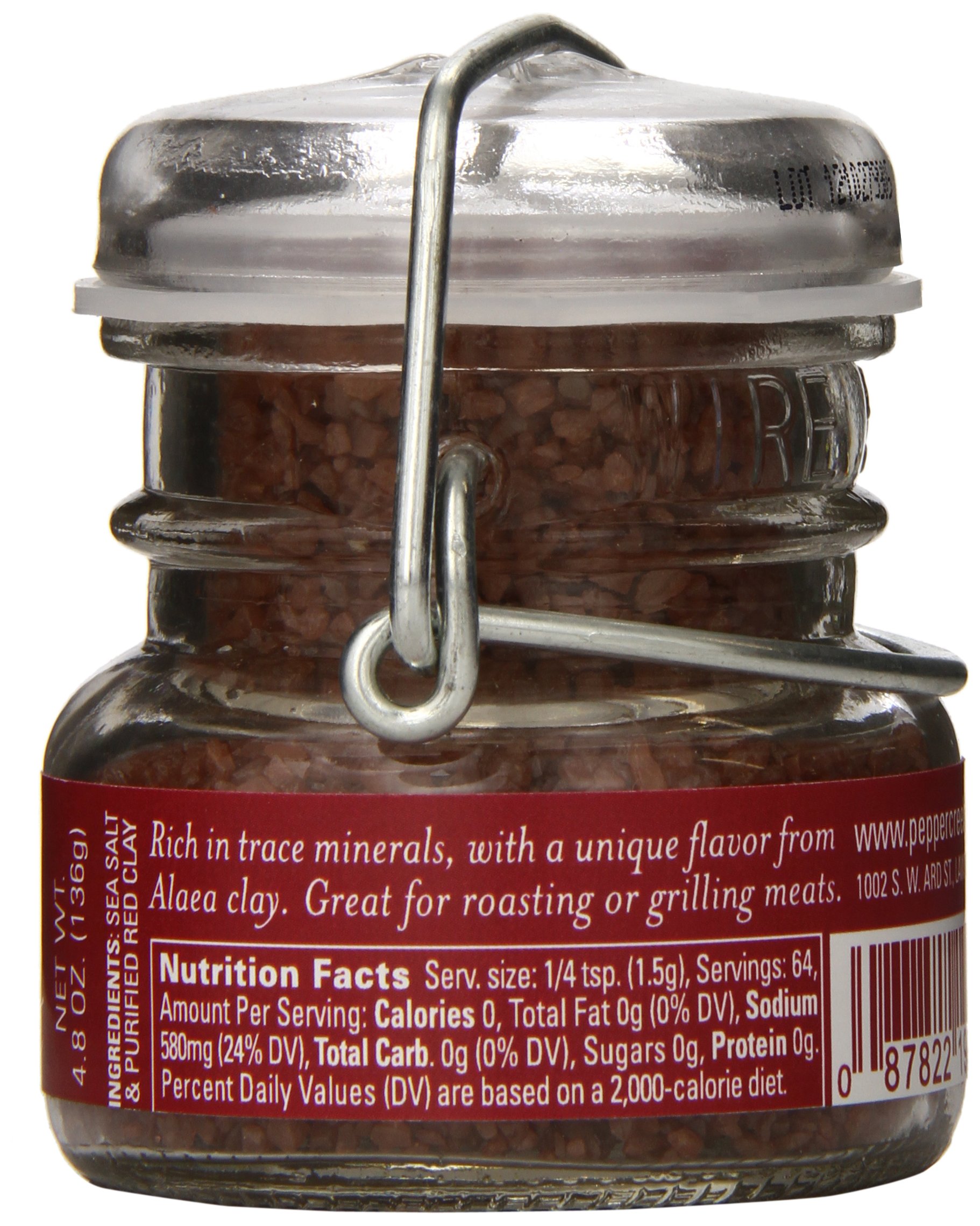 Pepper Creek Farms Alaea Hawaiian Red Sea Salt - 4.8 oz | Natural Unrefined Gourmet Salt for Cooking, Grilling & Seasoning | Perfect for Hawaiian Dishes, BBQ & Food Presentation