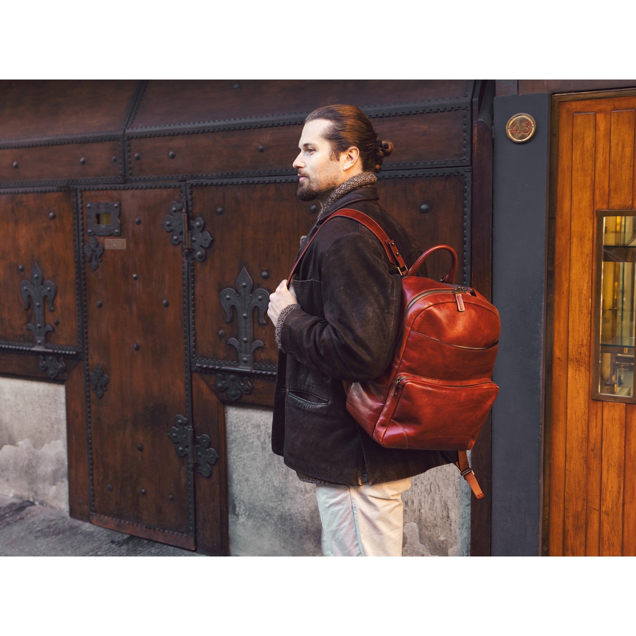 Bosca Dolce Backpack for Women - Stylish Leather Laptop Backpack with USB Charging Port - Perfect for Work, Travel & College