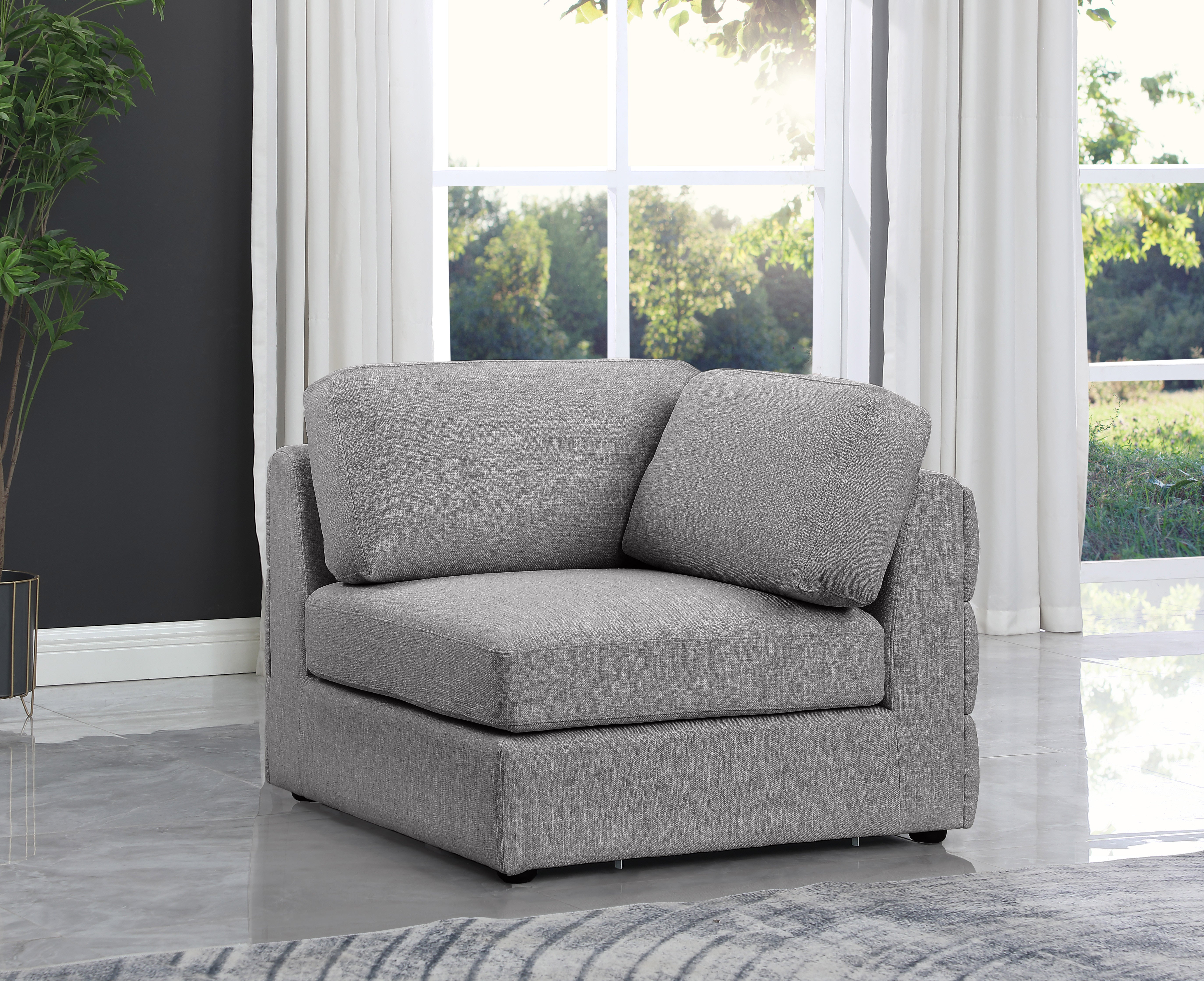 Premium Beckham Durable Linen Textured Fabric Corner Protector - Home & Office Furniture Safety Guard for Kids and Pets (Set of 4) - Perfect for Sofas, Tables, Beds and Sharp Edges Protection