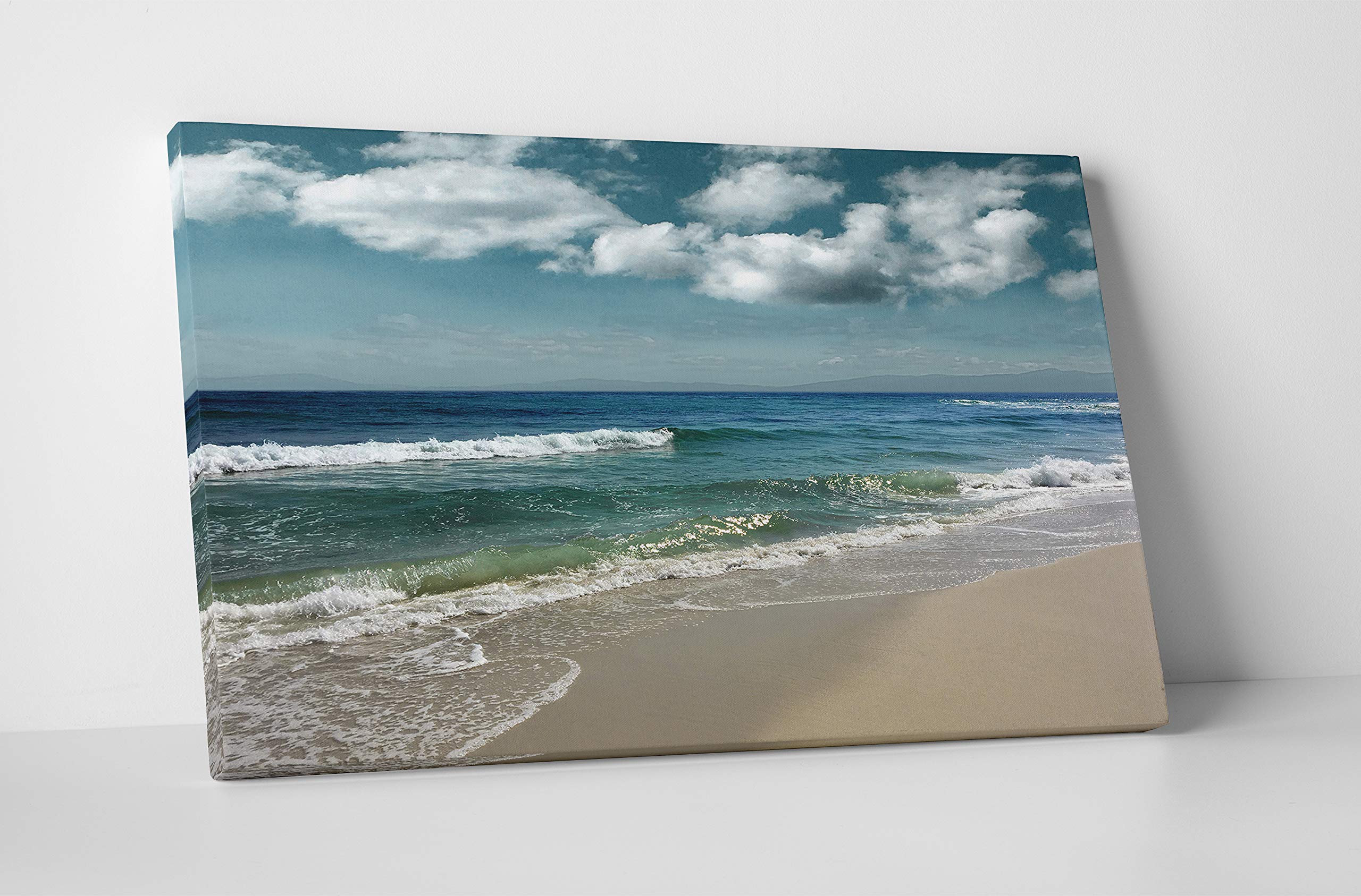 Majestic Waves Beach Wall Art - 24x32 Inch Coastal Decor for Home, Office, Bedroom & Living Room | Perfect for Beach House, Vacation Rental & Coastal Theme Interior Design | Renditions Gallery (19288-2432)