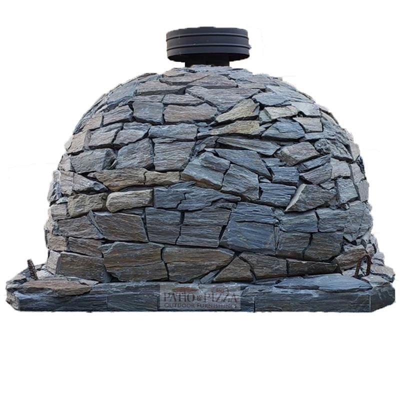 Premium Brick Pizza Oven with Stone Finish - Authentic Italian Style Outdoor Pizza Maker for Backyard, Patio & Camping - Perfect for Wood Fired Pizza, Bread & Baking