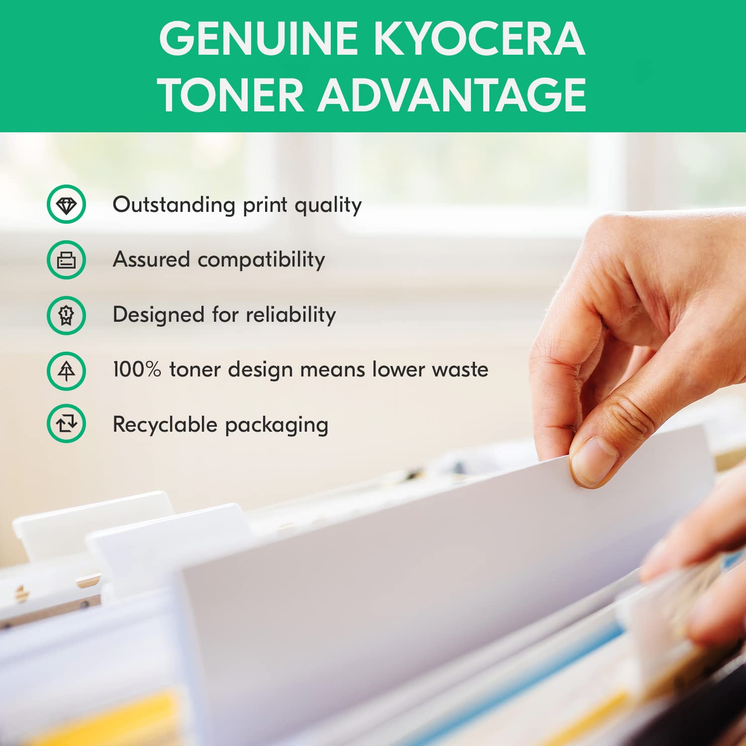 KYOCERA Genuine TK-1242 Black Toner Cartridge - Compatible with MA2000w, MA2000, PA2000w, PA2000 Laser Printers (1T02Y80UX0) - Perfect for Office Printing & High-Volume Documents