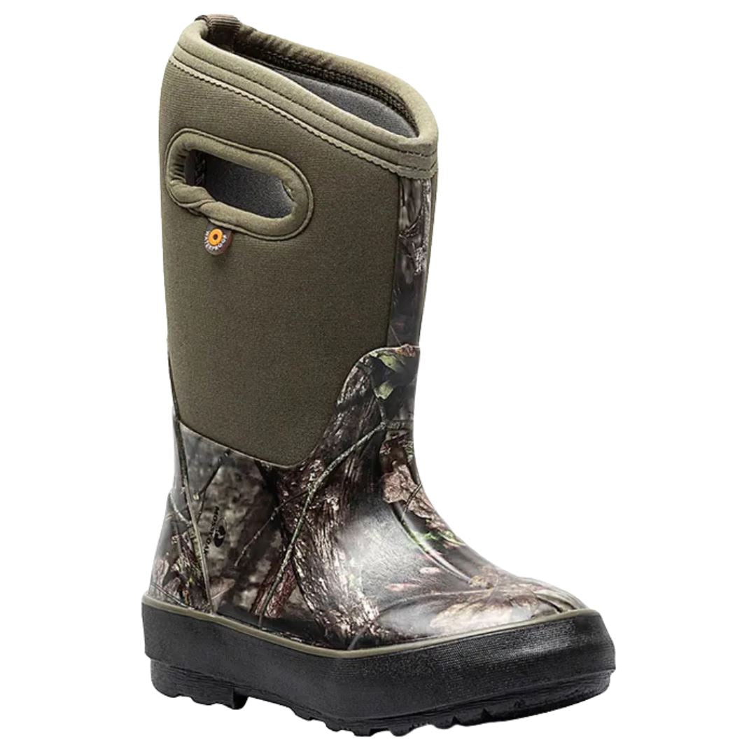BOGS Classic II Mossy Oak Kids' Waterproof Winter Boots - Warm Insulated Snow Boots for Boys & Girls - Perfect for Outdoor Play, Hiking, and Snowy Adventures