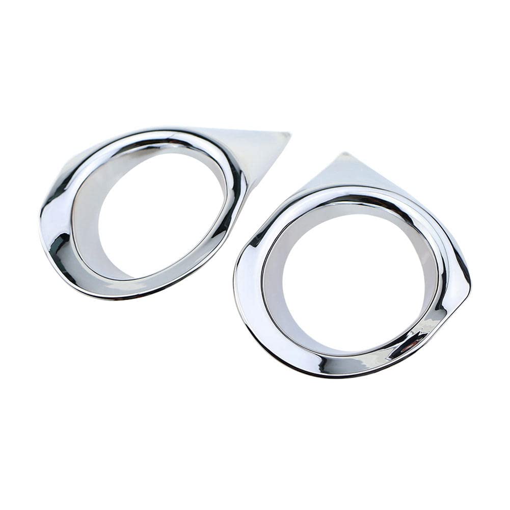 TOYOREY ABS Chrome Fog Lamp Cover Decorative Frame for Peugeot 2008 2014-2019 | Front Fog Light Trim | Car Accessories & Modification Upgrade | Perfect for Night Driving & Style Enhancement