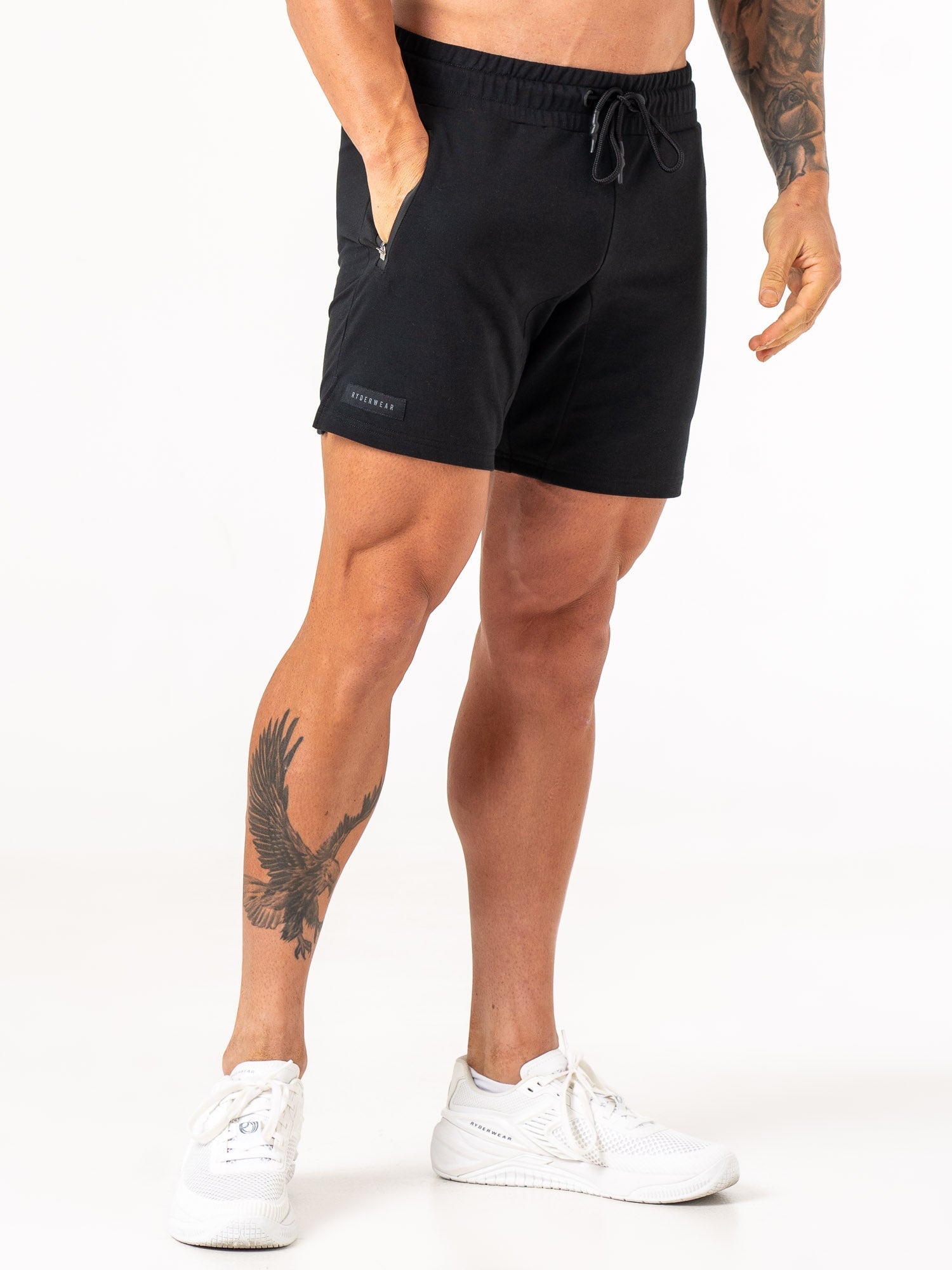 Endurance Track Shorts for Men - Black Running Shorts for Gym, Workout & Training - Lightweight & Breathable Athletic Shorts