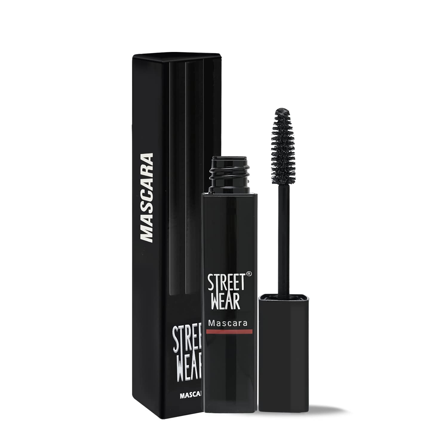 STREET WEAR Voluminous Lash Lift Mascara - KNIGHT BLACK | Non-Clumping, Flake-Free, Smudge-Proof & 100% Waterproof | Infused with Aloe Vera, Vitamin E & Panthenol | Perfect for Night Out, Date Night & Special Occasions