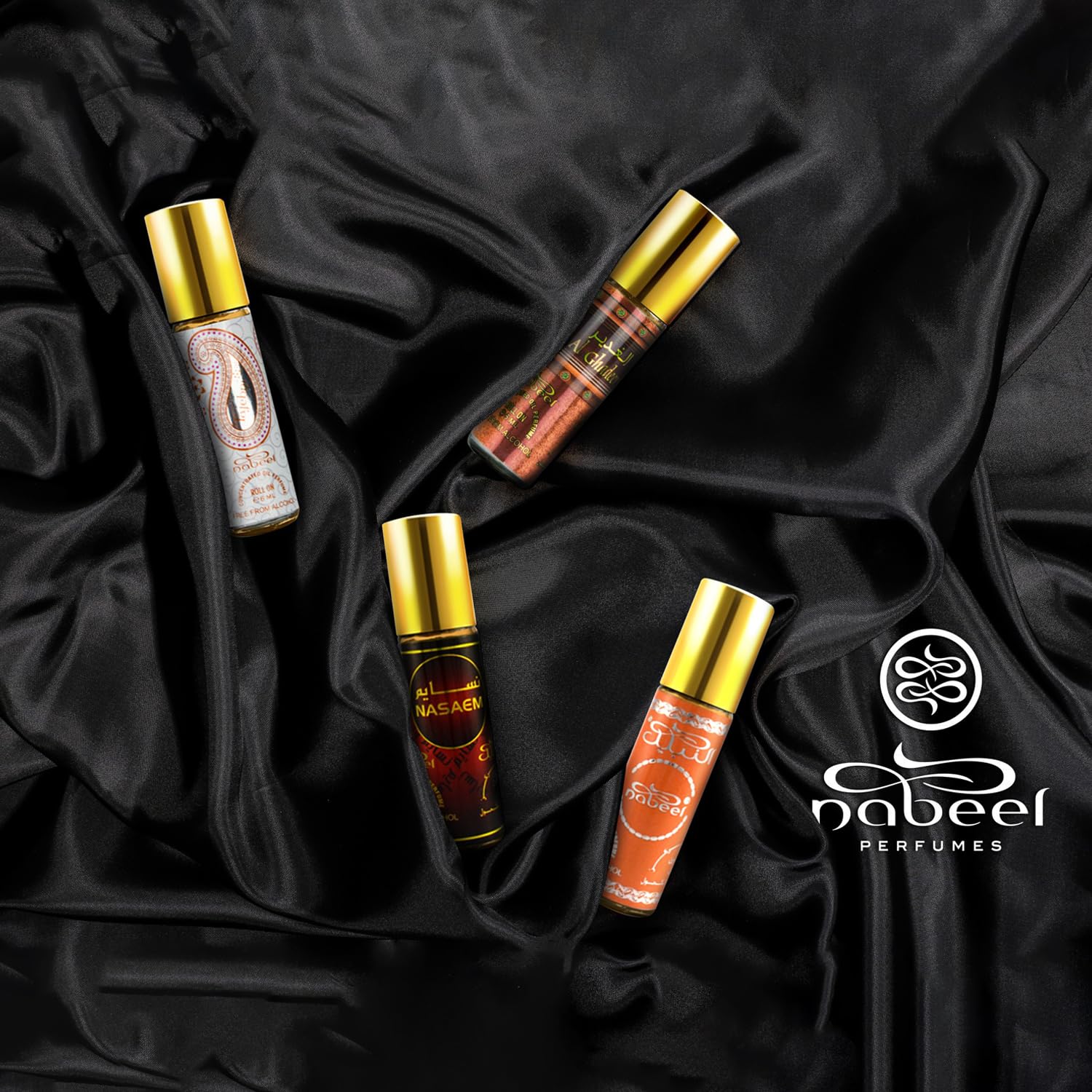 Premium Qisaty Attar Roll-on Perfume Oil by Nabeel - 100% Alcohol-Free, 6ml | Long-Lasting Fragrance for Daily Wear, Special Occasions & Gifting