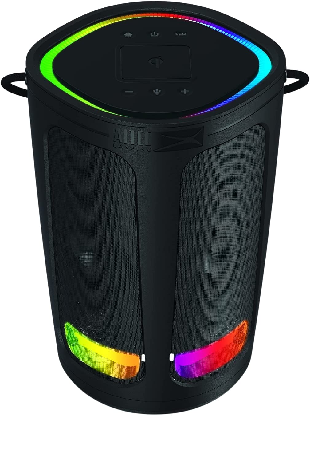 Altec Lansing Soundbucket XL Waterproof Bluetooth Speaker - Wireless LED Light Show, Qi Charging Pad, 20H Playtime, 100ft Range | Perfect for Pool Parties, Beach Outings & Outdoor Adventures