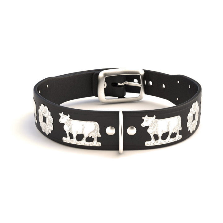 1 Small Contemporary Swiss Dog Collar - Stylish & Durable Pet Accessory for Daily Walks & Outdoor Adventures