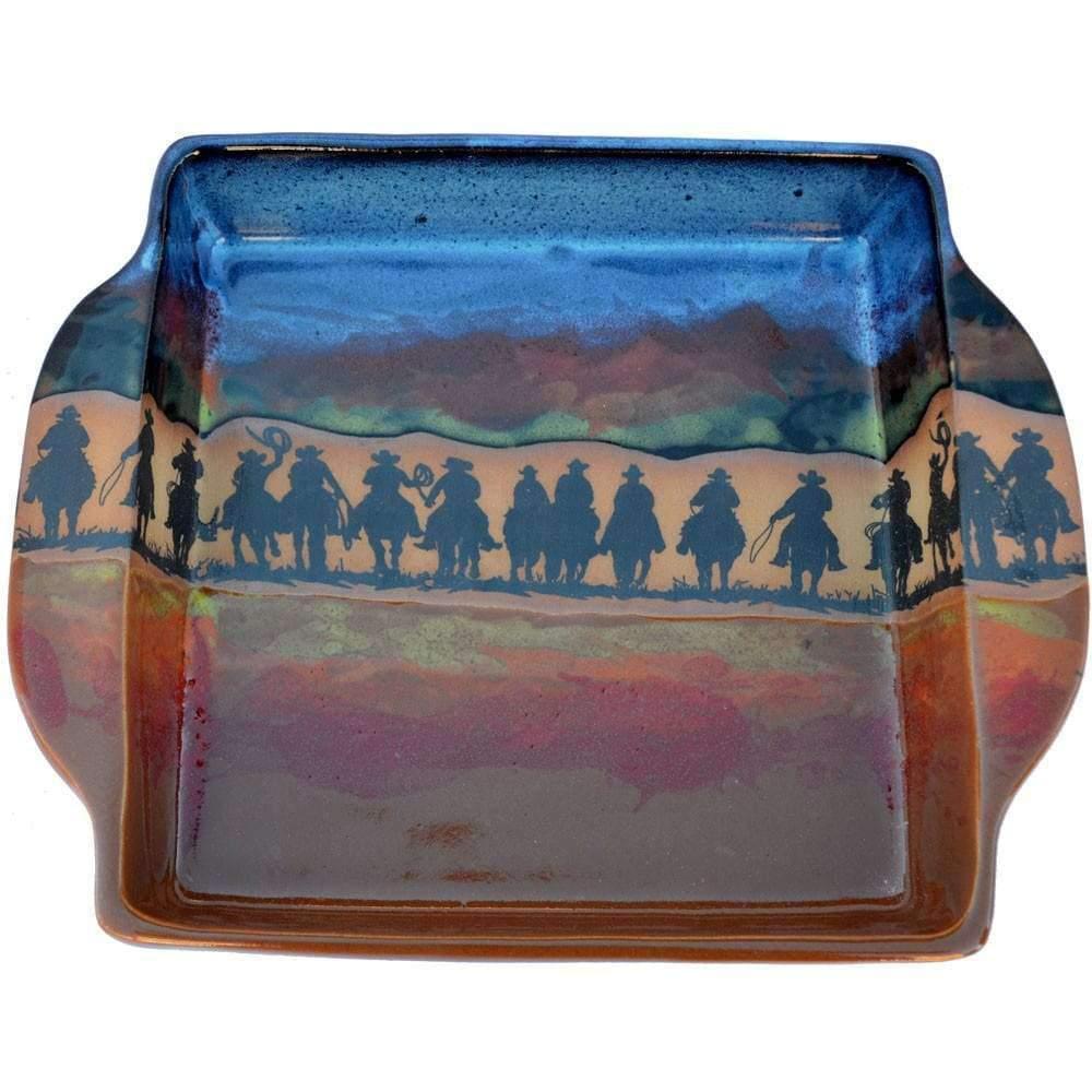 Cowboy Posse Western Dinnerware Set - Rustic Plates, Bowls & Mugs for Farmhouse Dining - Perfect for BBQ, Camping & Western-Themed Parties