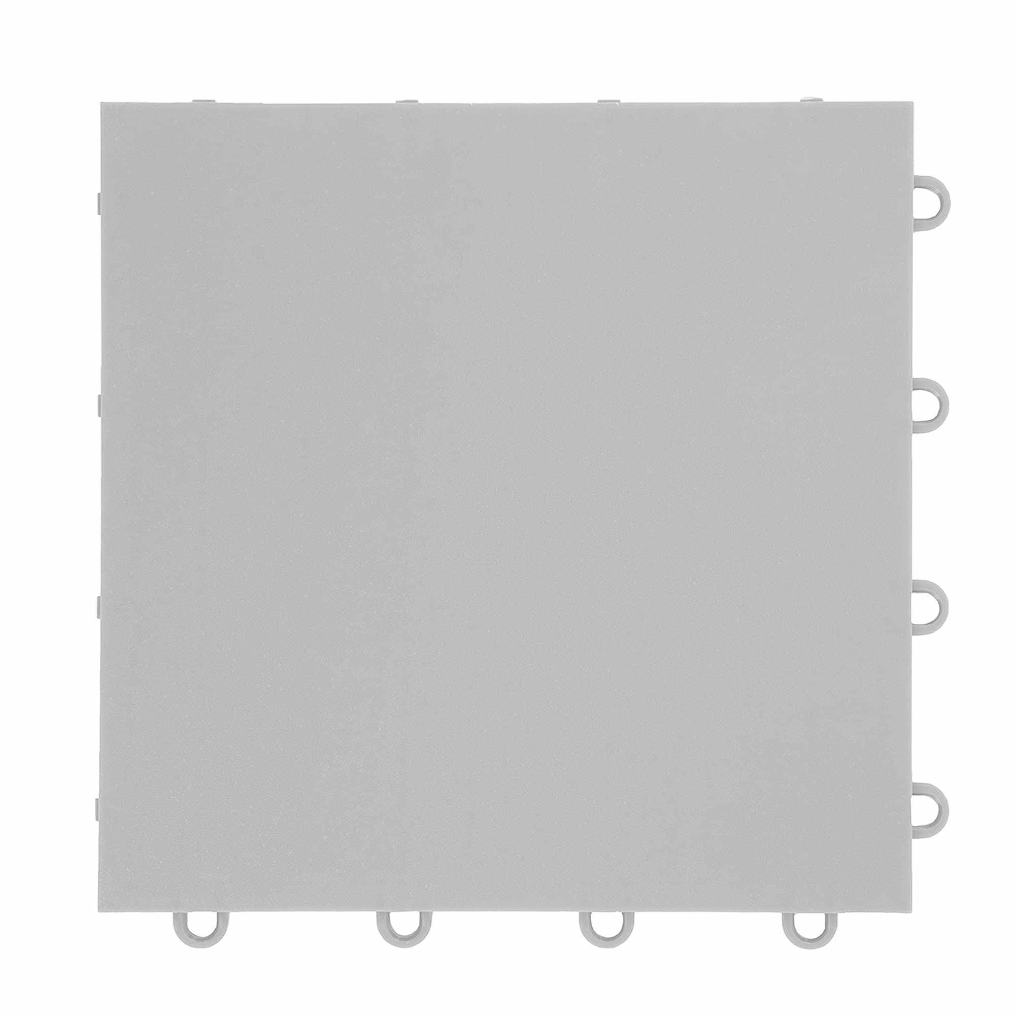 IncStores 3/8 Inch Thick Moisture-Resistant Plastic Floor Tiles - Indoor Basketball Court Flooring for Home Gym, Playroom & Multi-Sport Use (Gunmetal, 26 Tiles) | Perfect for Basketball, Tennis, Badminton & Kids Play Area