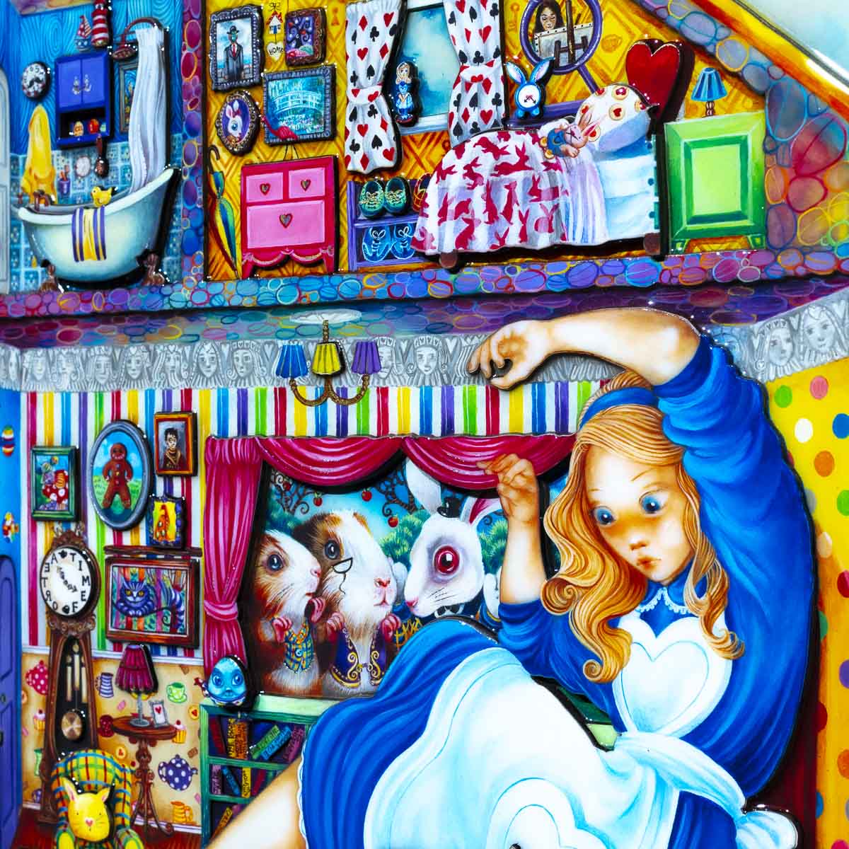 Alice in William Rabbit's House - Rare Artist Proof Edition - Collectible Vintage Book - Perfect for Disney Fans & Classic Literature Collectors