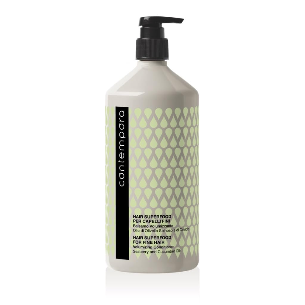 Contempora Hair Superfood Volumizing Conditioner - 1000ml for Thick, Full Hair | Natural Nourishment & Volume Boost | Perfect for Dry, Damaged Hair & Daily Hair Care