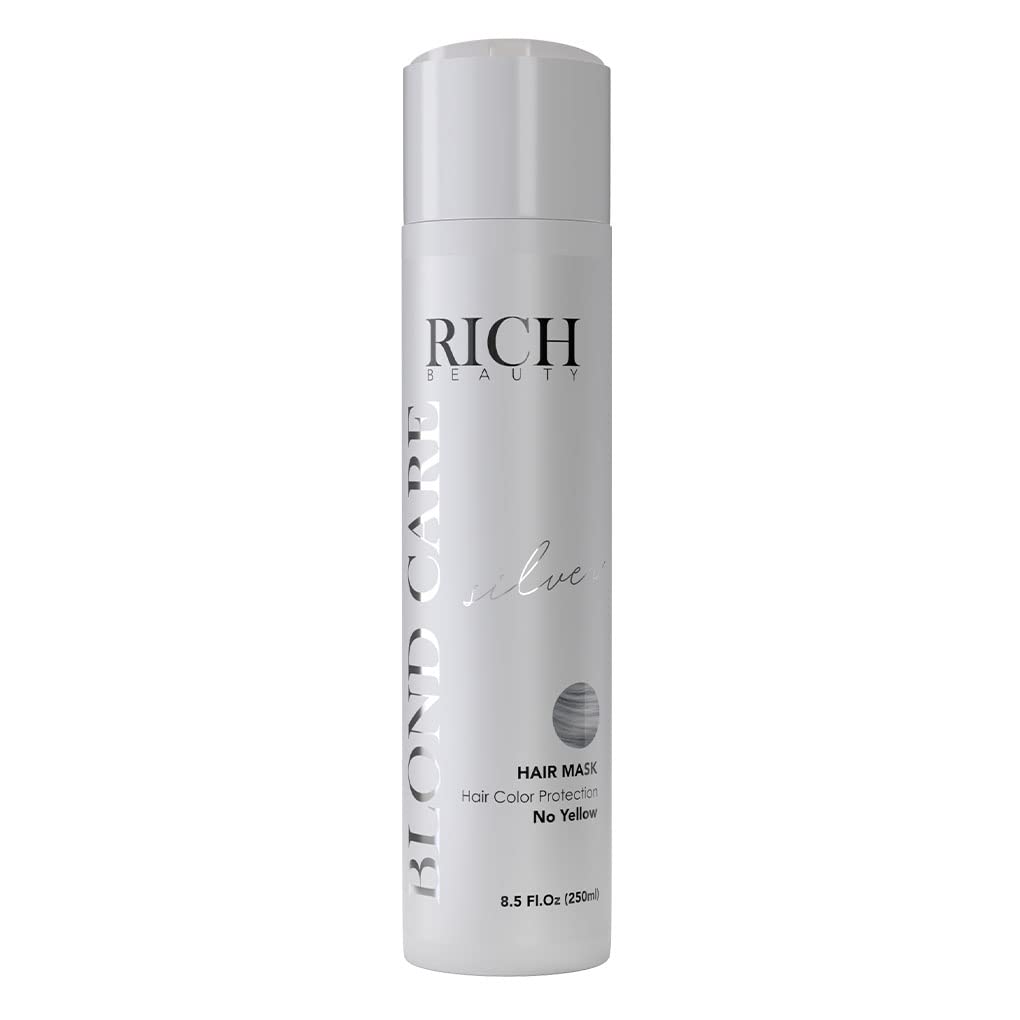 Silver Purple Hair Color Mask - Neutralizes Yellow Tones for Blonde & Silver Hair | Color Depositing Treatment for Color-Treated Hair | Perfect for Salon & At-Home Hair Care