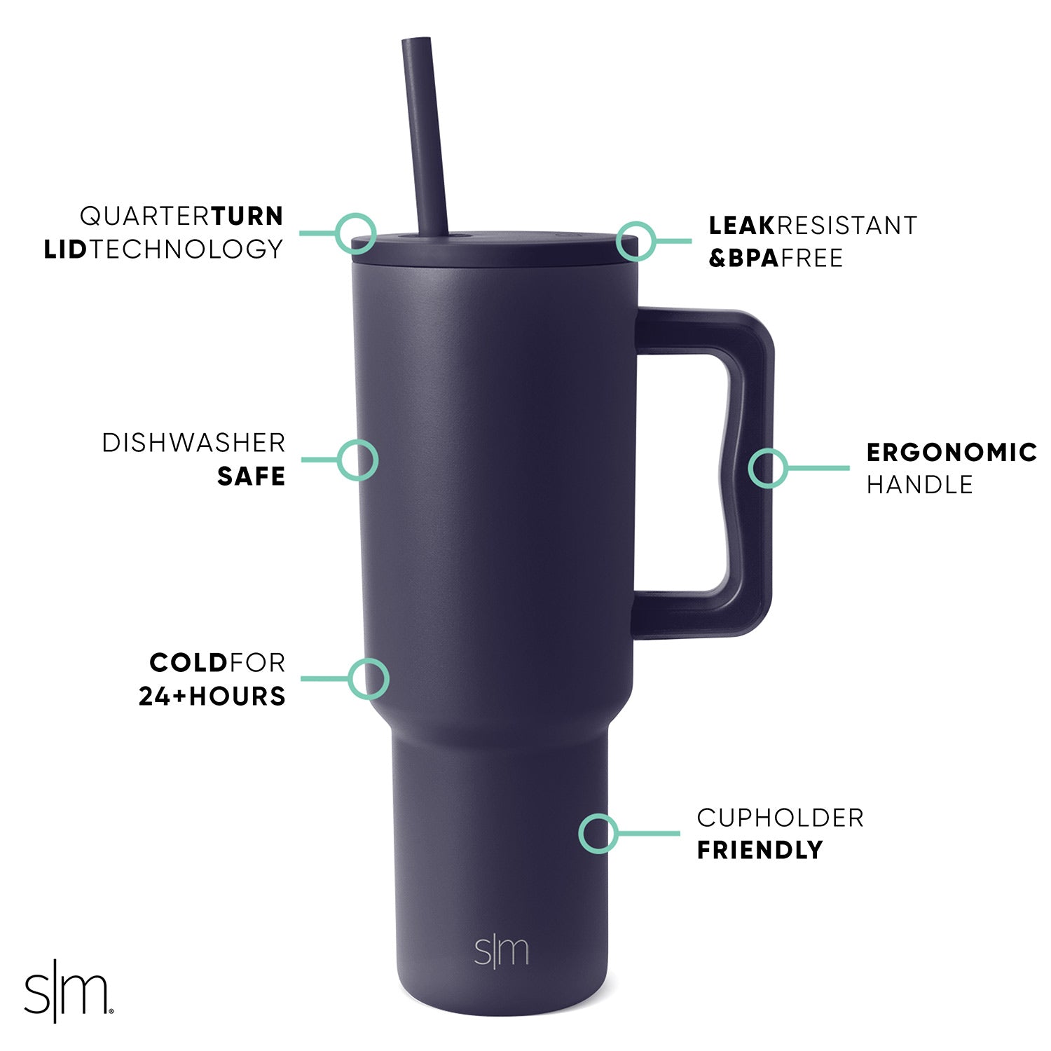 Premium Trek Tumbler 66 - 20oz Insulated Stainless Steel Water Bottle with Leakproof Lid - Perfect for Hiking, Camping & Outdoor Adventures