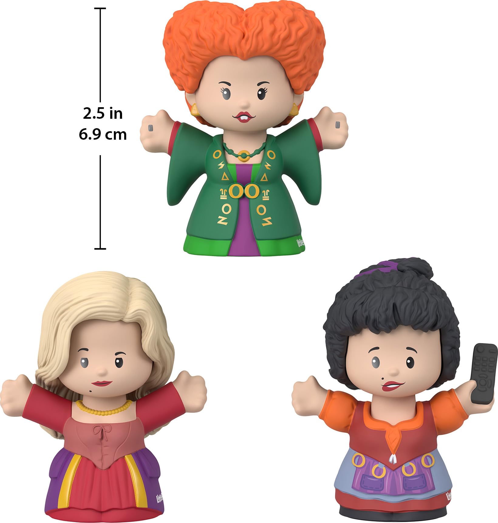 Disney Hocus Pocus Little People Collector Figure Set - 3 Character Movie Toy Display for Adults & Fans | Perfect for Home Decor, Office Display, and Disney Memorabilia Collection