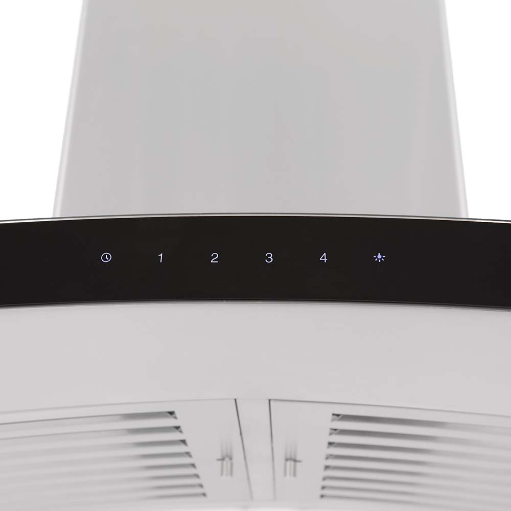 ZLINE KN6 30-Inch Wall Mount Range Hood - Stainless Steel Kitchen Vent Hood with Powerful 400 CFM, LED Lights & Dishwasher Safe Filters - Perfect for Modern Home Kitchens & Open Concept Living Spaces