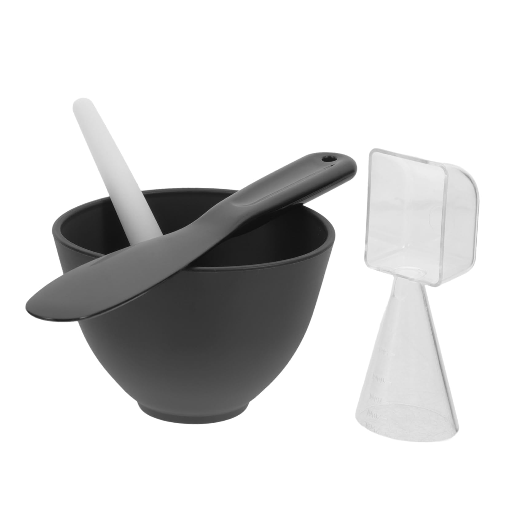 1 Set Black PP Silicone Facial Mask Mixing Bowl - DIY Skin Care Blender for Peel Off Masks, Facemask Application & Skincare Routine - Perfect for At-Home Spa, Beauty Treatments & Professional Salon Use