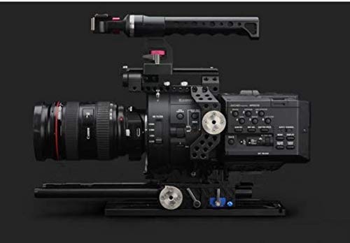 GOWE 19mm Rod Camera Rig Shoulder Mount - Professional DSLR Camera Baseplate Cage for Filmmaking | Perfect for Vlogging, Documentary & Cinematic Shooting