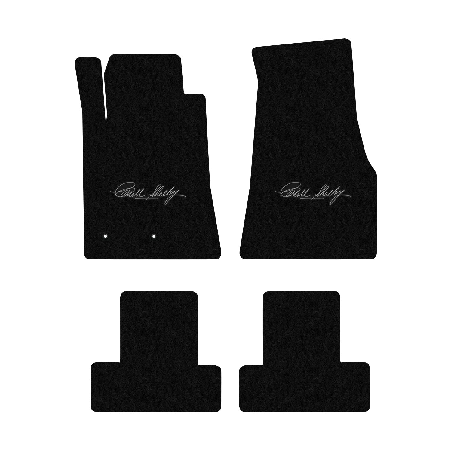 Premium Custom-Fit Lloyd Mats Luxury Carpet Floor Liners for 2010 Shelby Mustang - Shelby Signature (Black, 4-Piece Set) | Perfect for Daily Commuting & Road Trips
