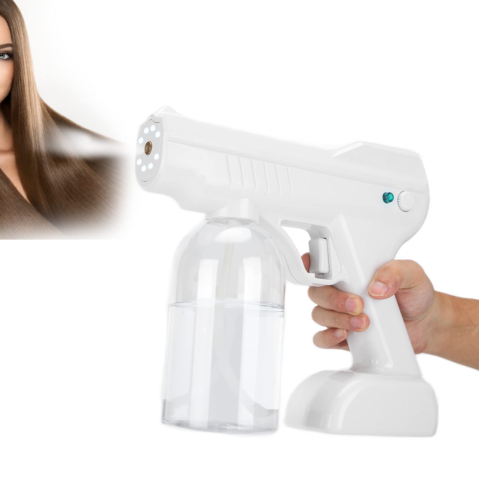 YUYTE Nano Hair Steamer & Skin Care Tool - Professional Handheld Hair Steam Sprayer with Atomizer for Deep Conditioning & Hydration | Perfect for Salon Treatments, Home Hair Care & Facial Moisturizing
