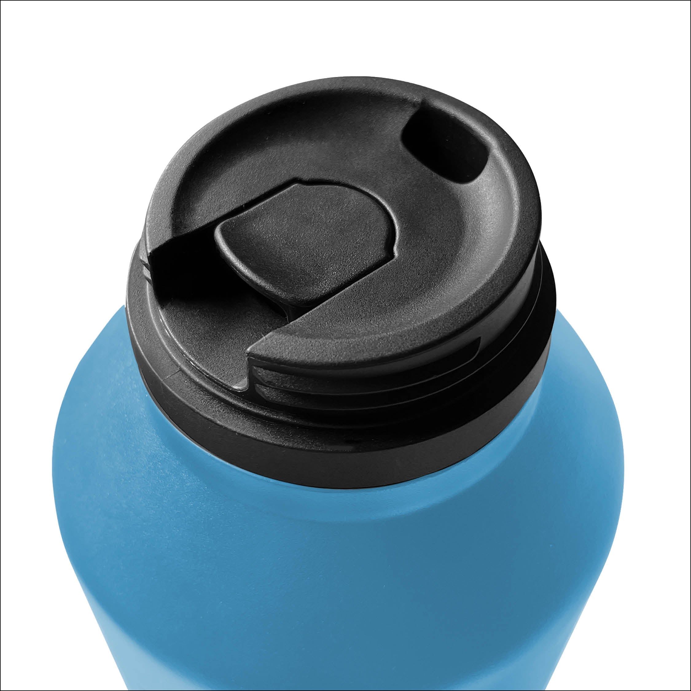 2L Large Water Bottle with Handle - BPA Free, Leak Proof, Durable & Portable - Ideal for Gym, Hiking, Travel & Outdoor Activities (Blue)