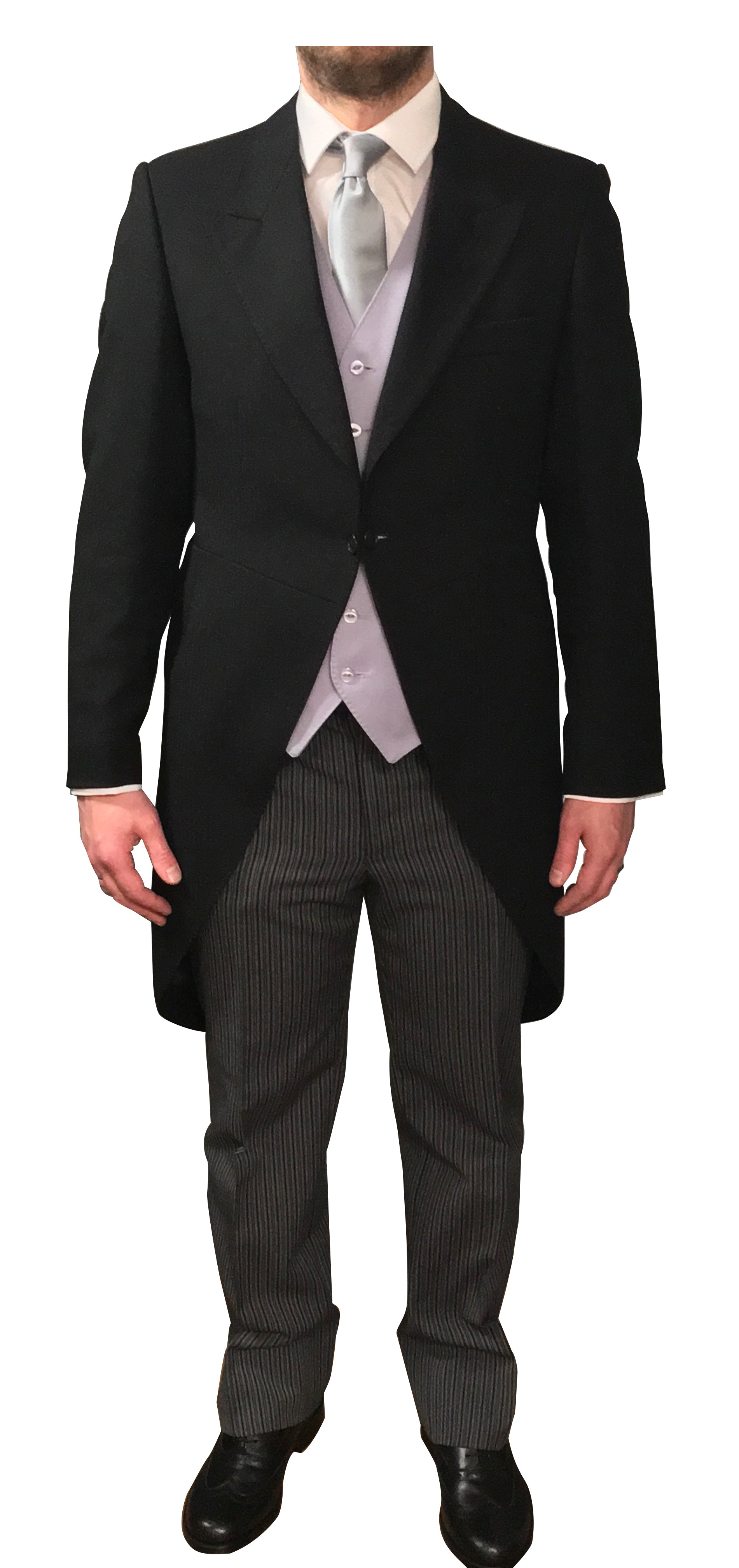Premium Black & Grey Striped Wool Formal Trousers for Men - 100% Pure Wool Dress Pants for Business, Office & Special Occasions