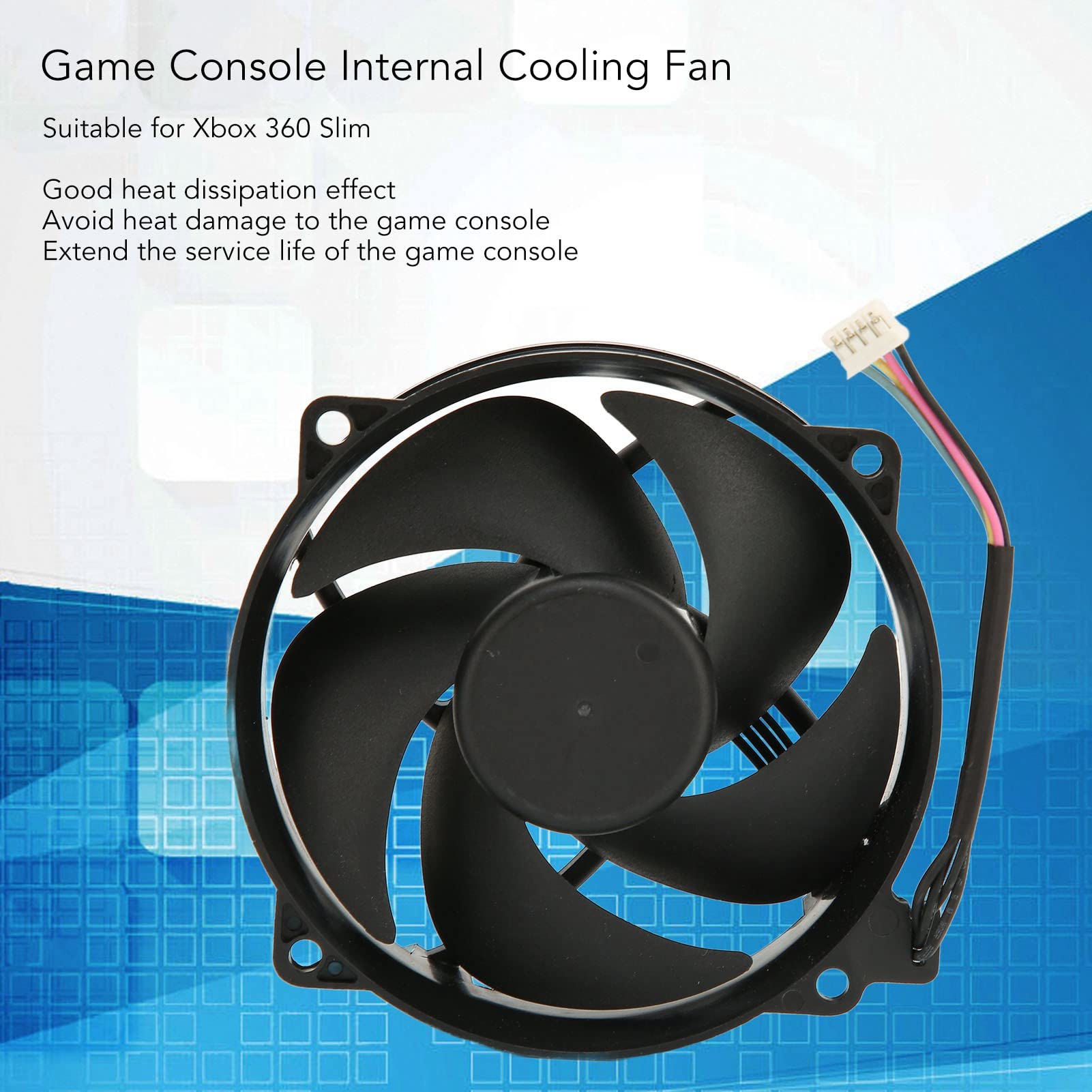 XBOX 360 SLIM Replacement Cooling Fan - Durable Wear-Resistant & Anti-Corrosion Internal Heat Sink Cooler - Lightweight Gaming Console Fan for Enhanced Performance - Perfect for Long Gaming Sessions & Overheating Prevention