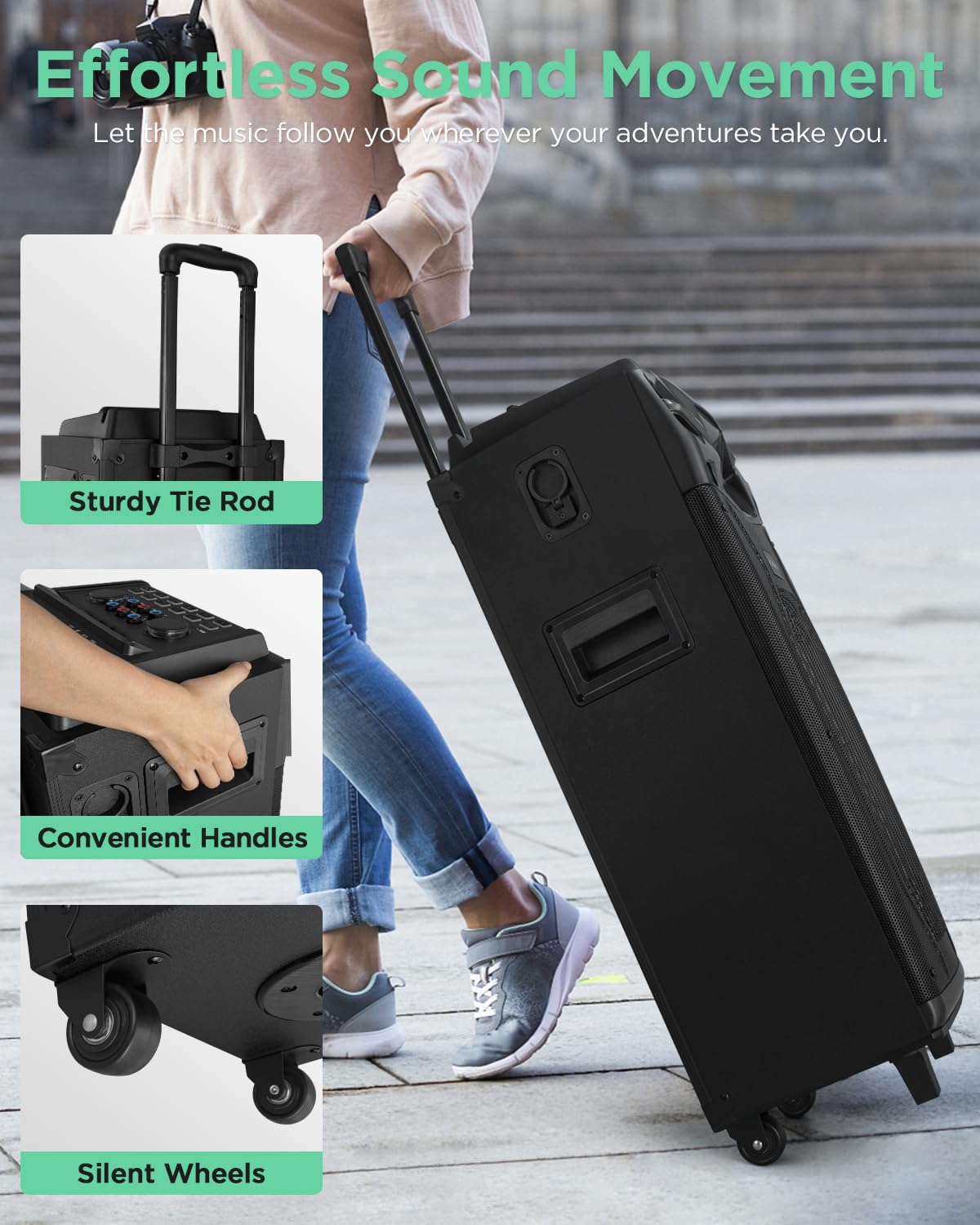 Portable Karaoke Machine for Adults with 10