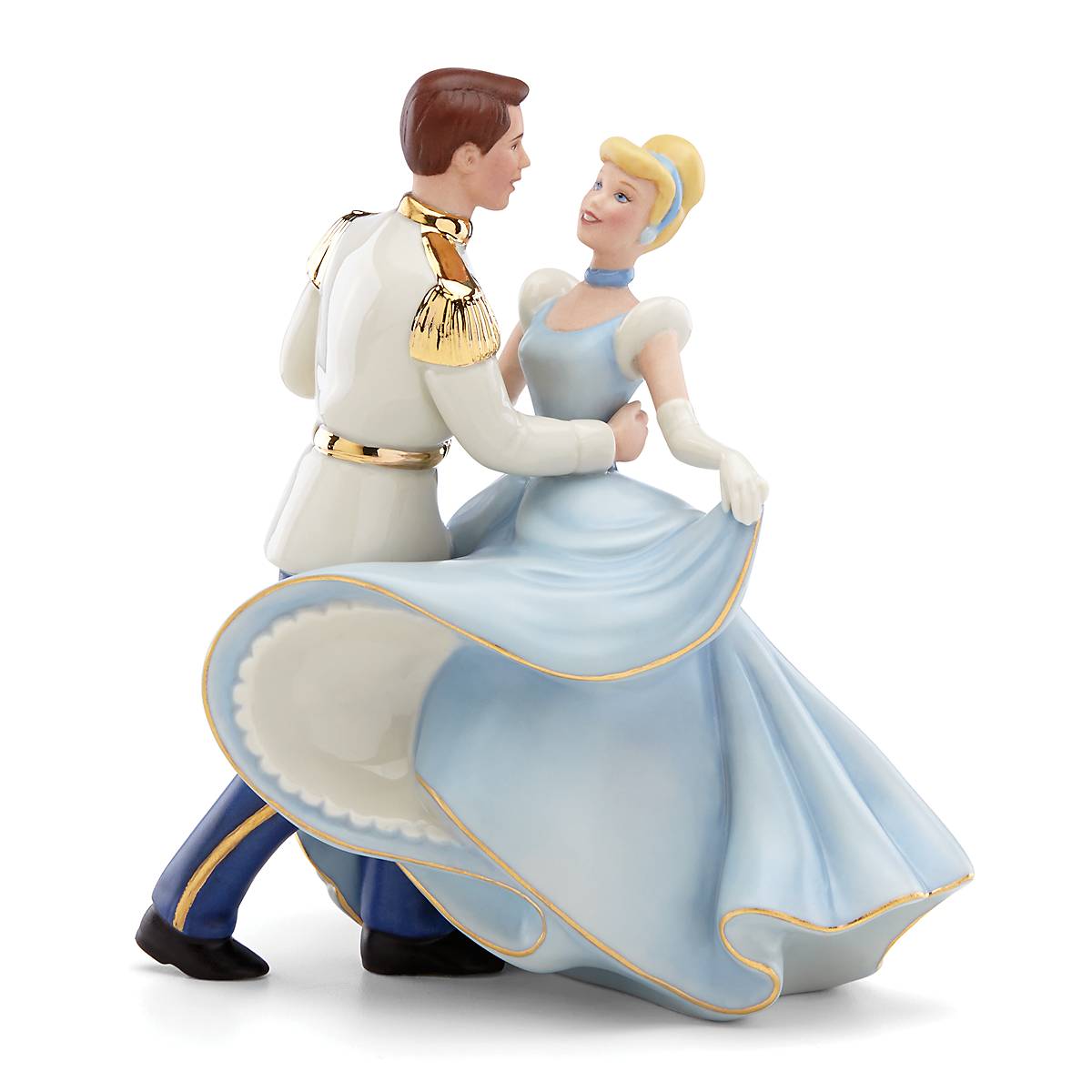 Cinderella and Prince Charming Romantic Couple Figurine - Elegant Disney Princess Collectible for Home Decor, Wedding Centerpiece, and Disney Fan Gift