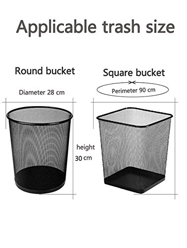 4 Gallon Small Trash Bags with Handles - Extra Thick & Durable Kitchen Trash Can Liners - Perfect for Bedroom, Bathroom, Office Waste Bins (100 Count, Black) | Compact Size for Small Spaces & Easy Disposal