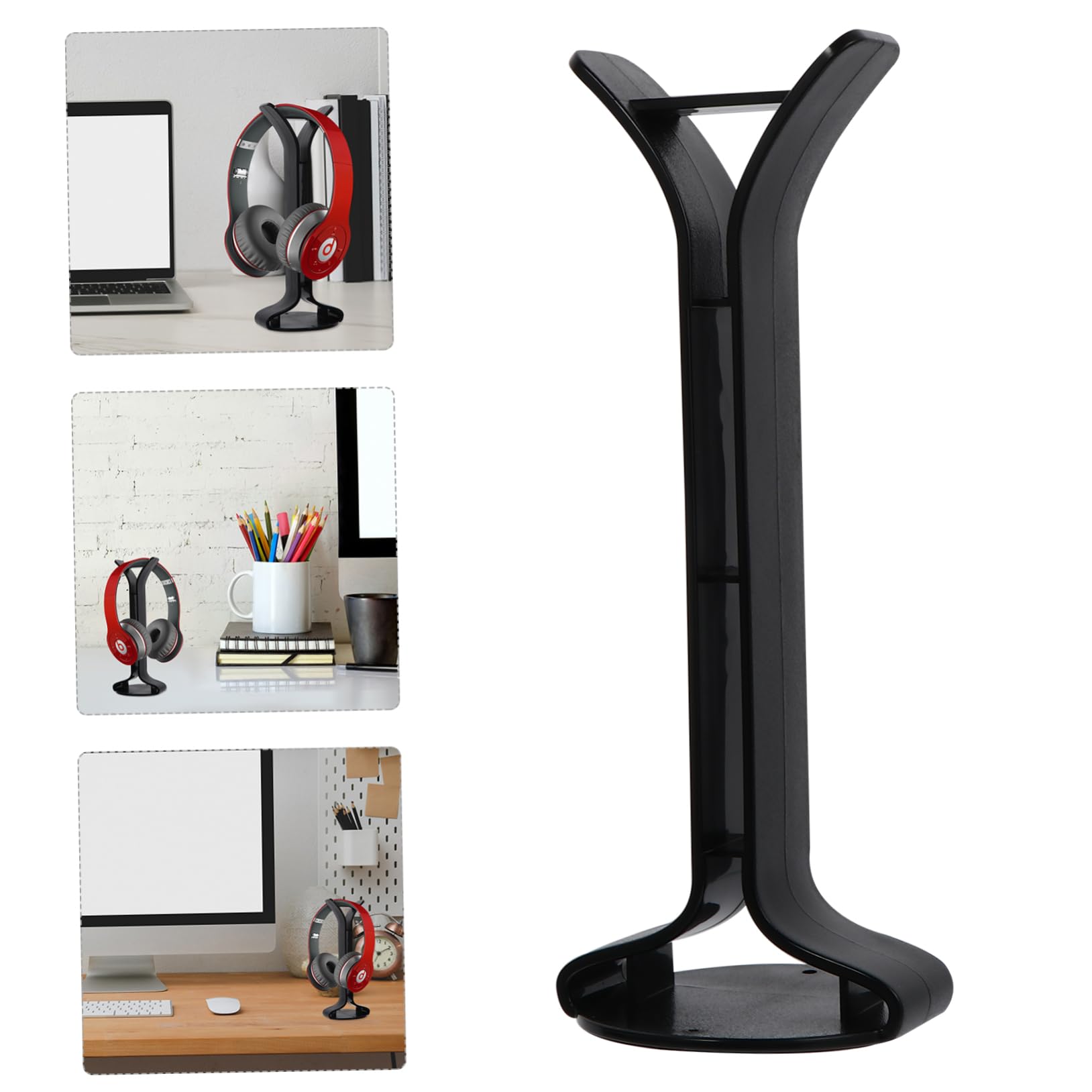 DOITOOL Premium Alloy Headphone Stand - Durable ABS Headset Holder for Desk Display & Organization - Perfect for Gaming, Office & Home Audio Setup