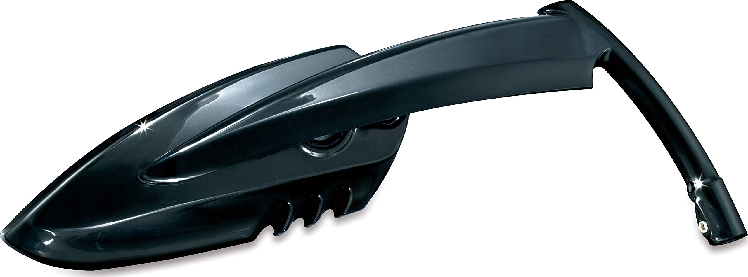 Kuryakyn 1760 Scythe Blade Rear View Mirrors for Harley-Davidson Motorcycles - Gloss Black 1 Pair - Motorcycle Handlebar Accessories for Cruiser & Chopper Bikes - Enhances Safety & Style on Highway Rides
