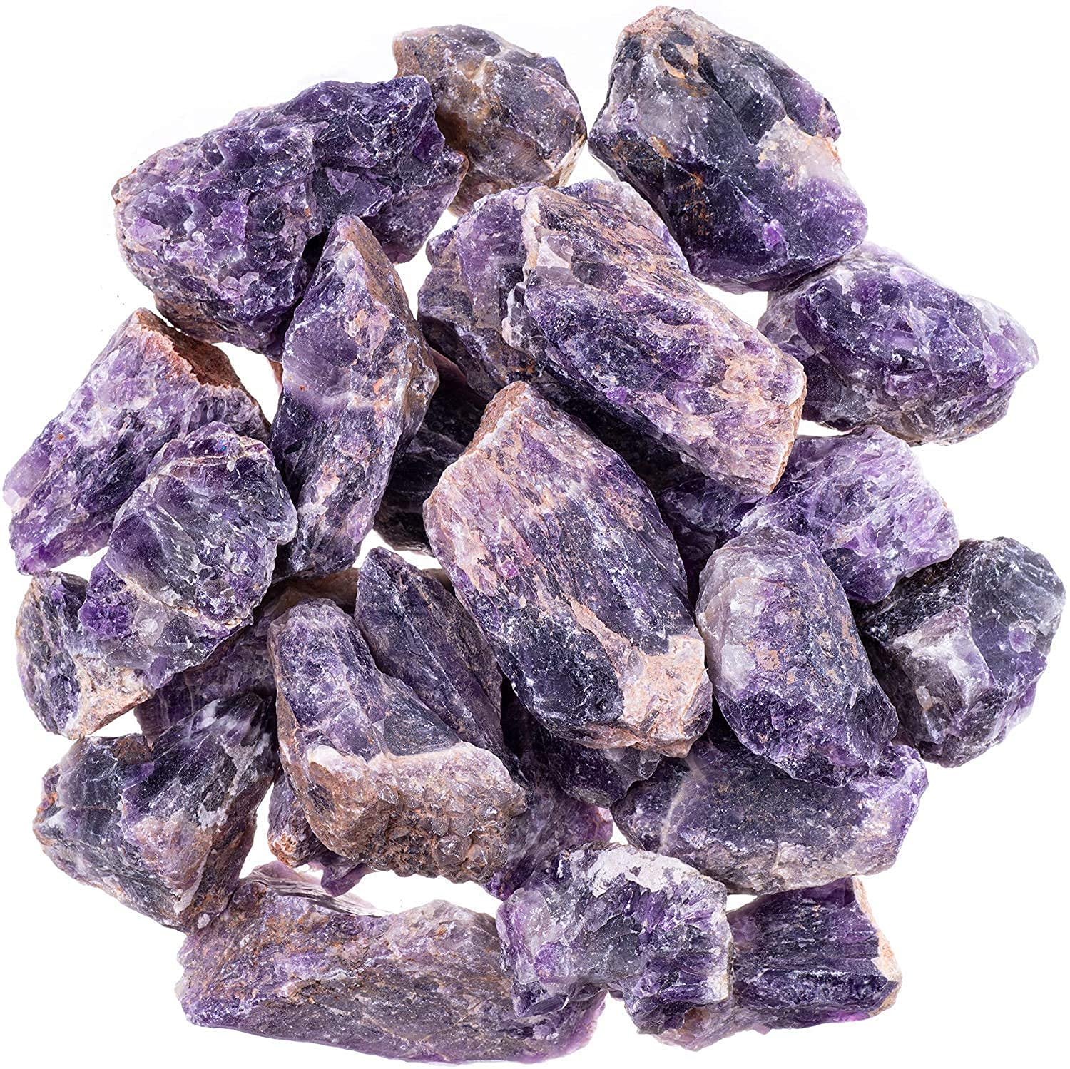 Natural Amethyst Stone Coffee Table - 27 x 16 Inch Oval Purple Gemstone Side Table for Living Room Decor | Luxury Home Accent & Meditation Space Centerpiece