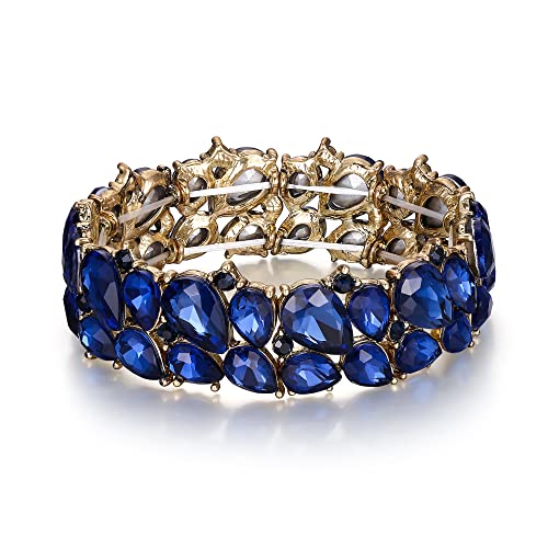 Navy Blue Gold-Tone