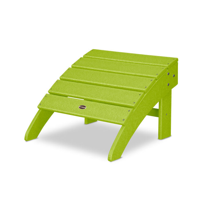 POLYWOOD Palm Coast Outdoor Ottoman - Weather-Resistant, Durable & Stylish - Perfect for Patio, Poolside, or Garden Relaxation