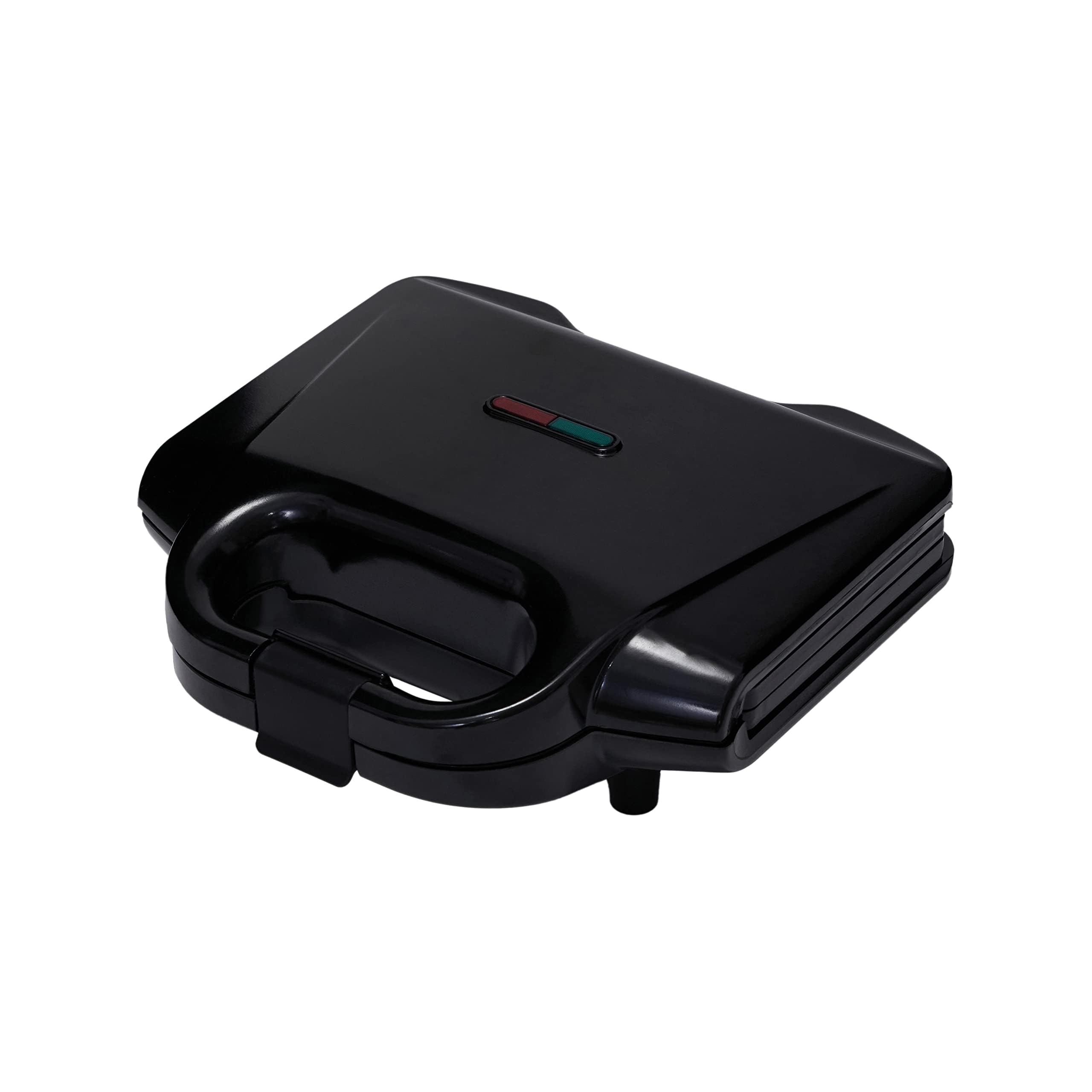 Amazon Basics 2-Slice Waffle Maker with Non-Stick Coating - 700W Fast Heating, Easy to Clean, Compact Design for Breakfast, Brunch & Family Cooking - Black