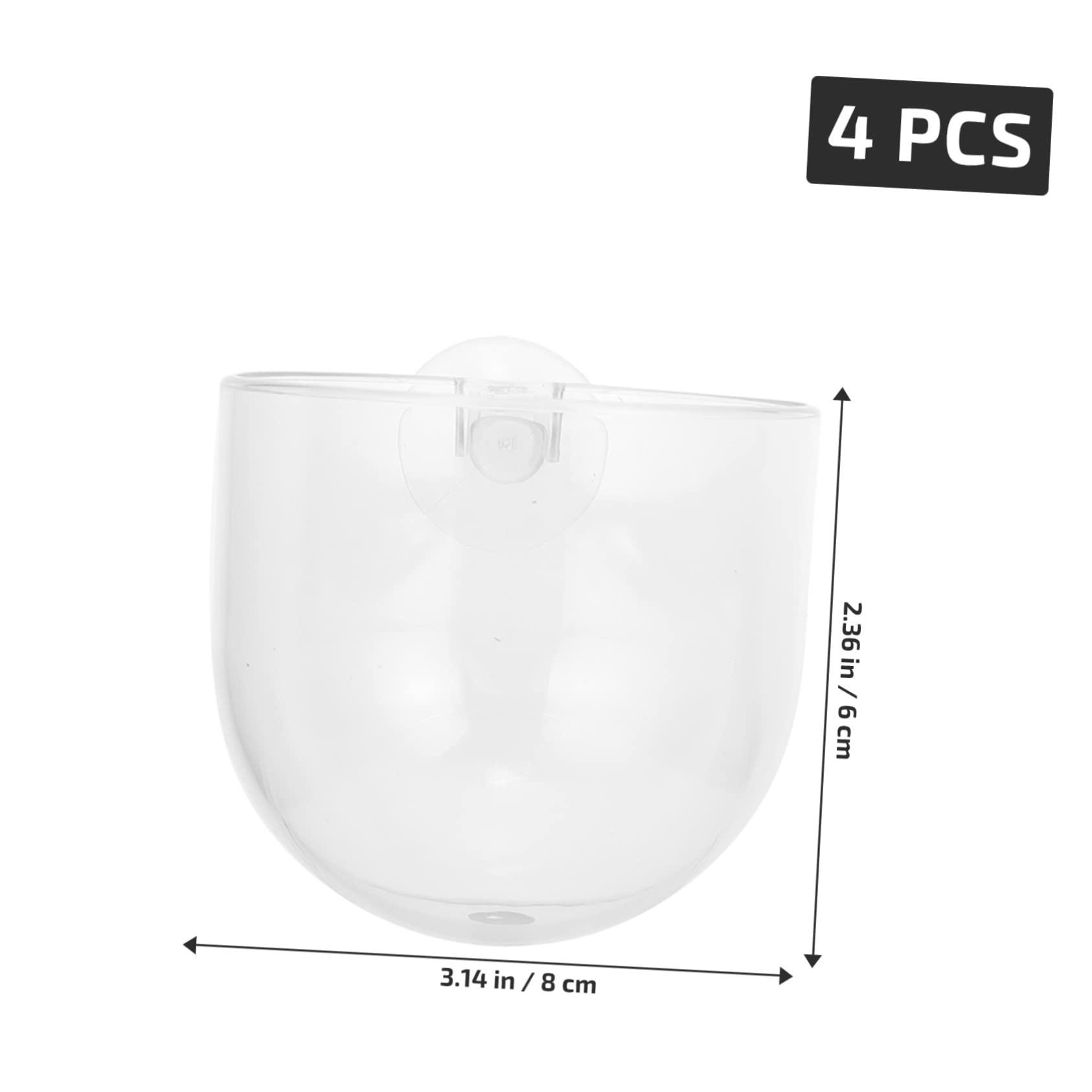 iPetboom 8-Piece Small Aquarium Plant Water Cup Set - Clear Acrylic Glass Aquatic Plant Holder for Fish Tank, Perfect for Aquascaping and Water Plant Support