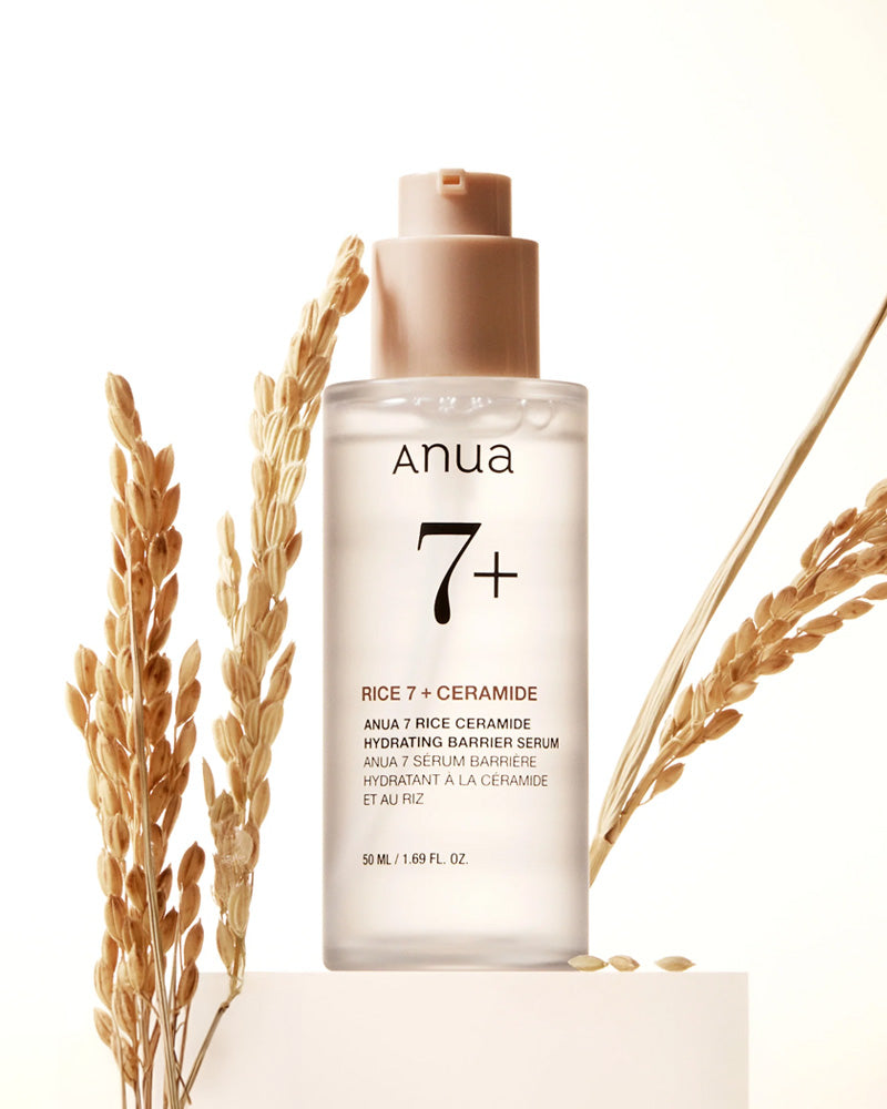 Anua 7 Rice Ceramide Hydrating Barrier Serum for Face - Korean Skincare with Ceramides & Rice Extract - Hydrates & Repairs Skin Barrier - Perfect for Dry, Sensitive Skin & Nighttime Routine