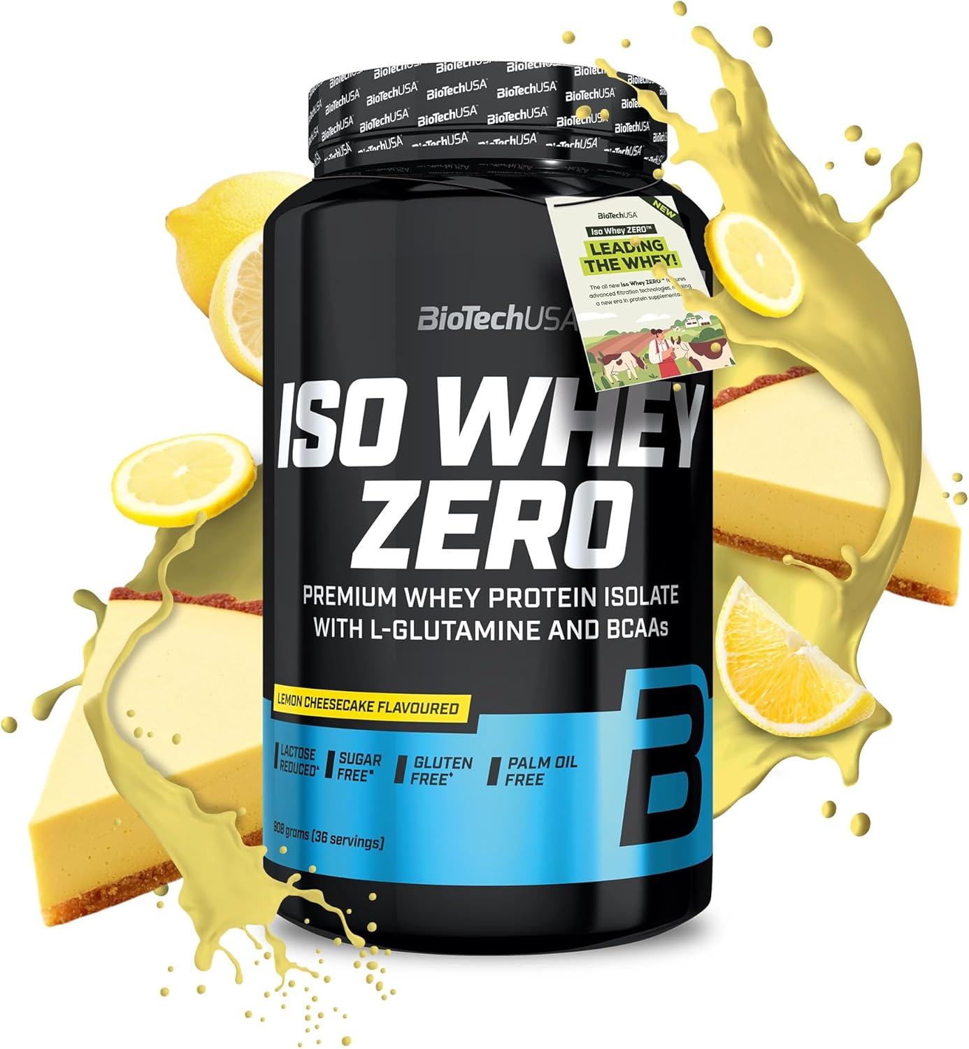 BioTechUSA Iso Whey Zero 908g - Premium Zero Carb Whey Protein Powder for Muscle Recovery & Growth - Ideal for Post-Workout, Gym & Fitness Enthusiasts