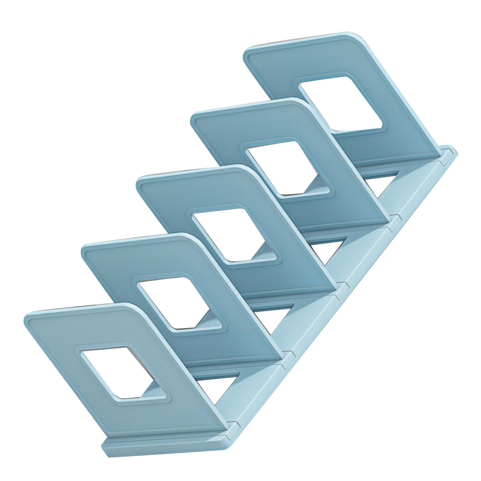 Modern PP Book Organizer & File Holder - Space Saving Desk Shelf for Office, Classroom & Home Use - Desktop Document Organizer (Blue) - Perfect for Decluttering Workspaces & Organizing Books, Files & Supplies