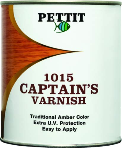 New Captain's Varnish Pettit 1015g Gallon - High-Quality Wood Finish for Boats, Furniture & Outdoor Projects
