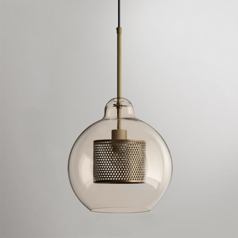 Chiswick Glass Pendant Light - Modern Hanging Ceiling Lamp for Kitchen Island, Dining Room & Bedroom Lighting