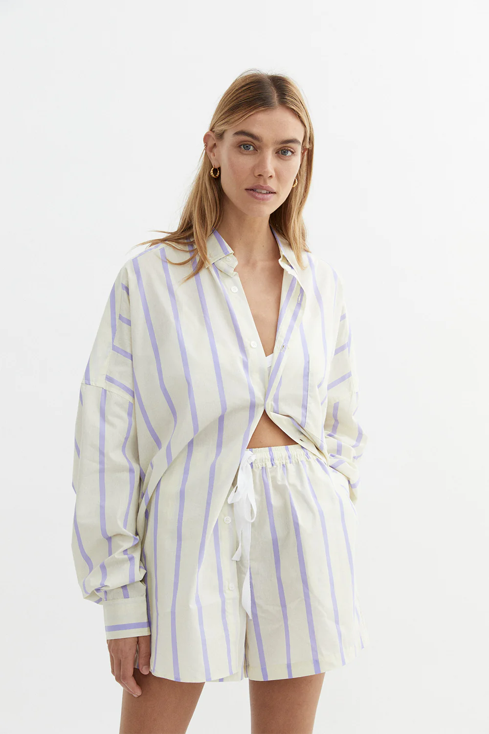 Amalie Women's Lilac Blouse - Elegant Casual Shirt for Work & Everyday Wear | Perfect for Office, Dates & Outings