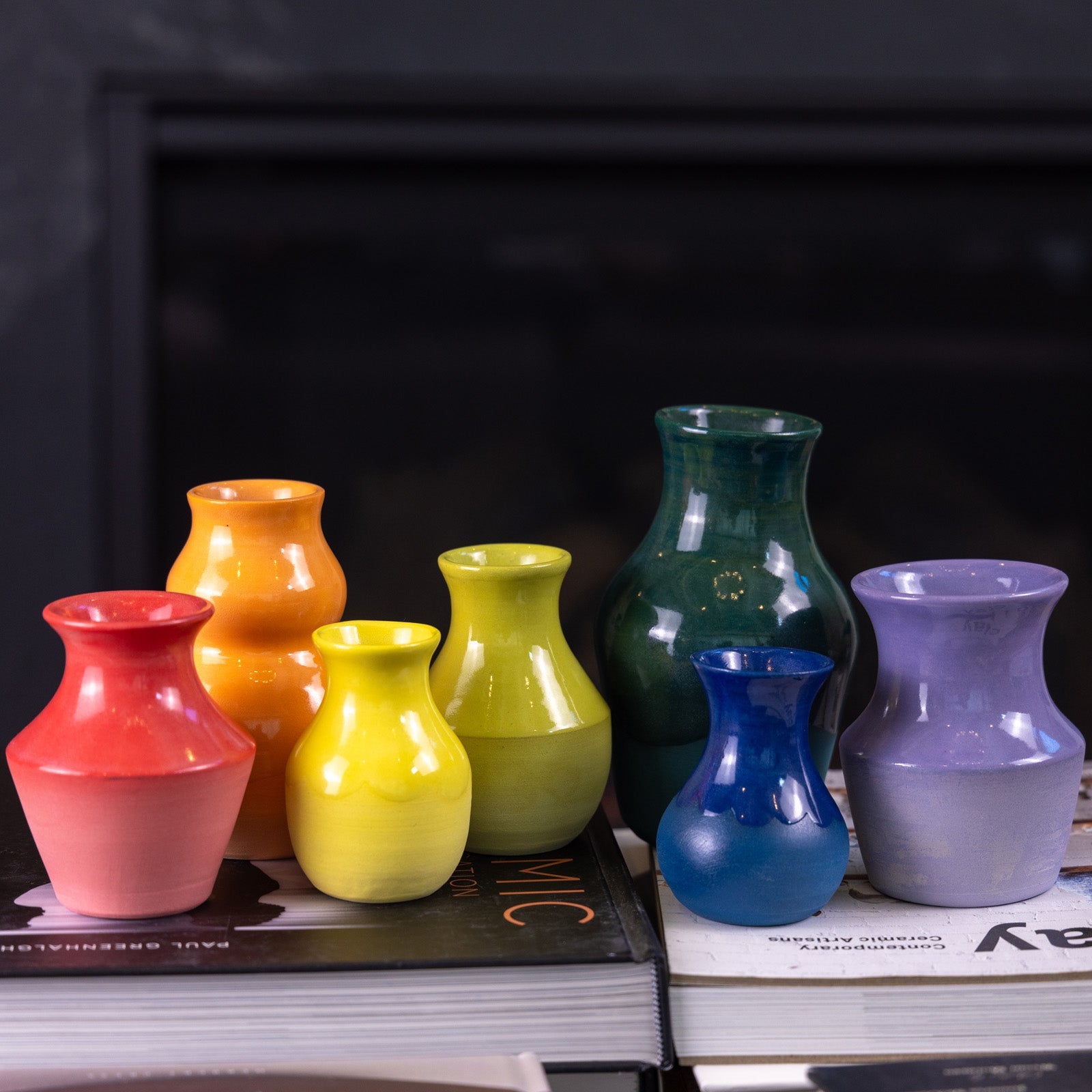 Medium Small Decorative Stoneware Bud Vase - Pot #81 - Handcrafted Ceramic Flower Vase for Home Decor, Wedding Centerpieces & Boho Style Arrangements
