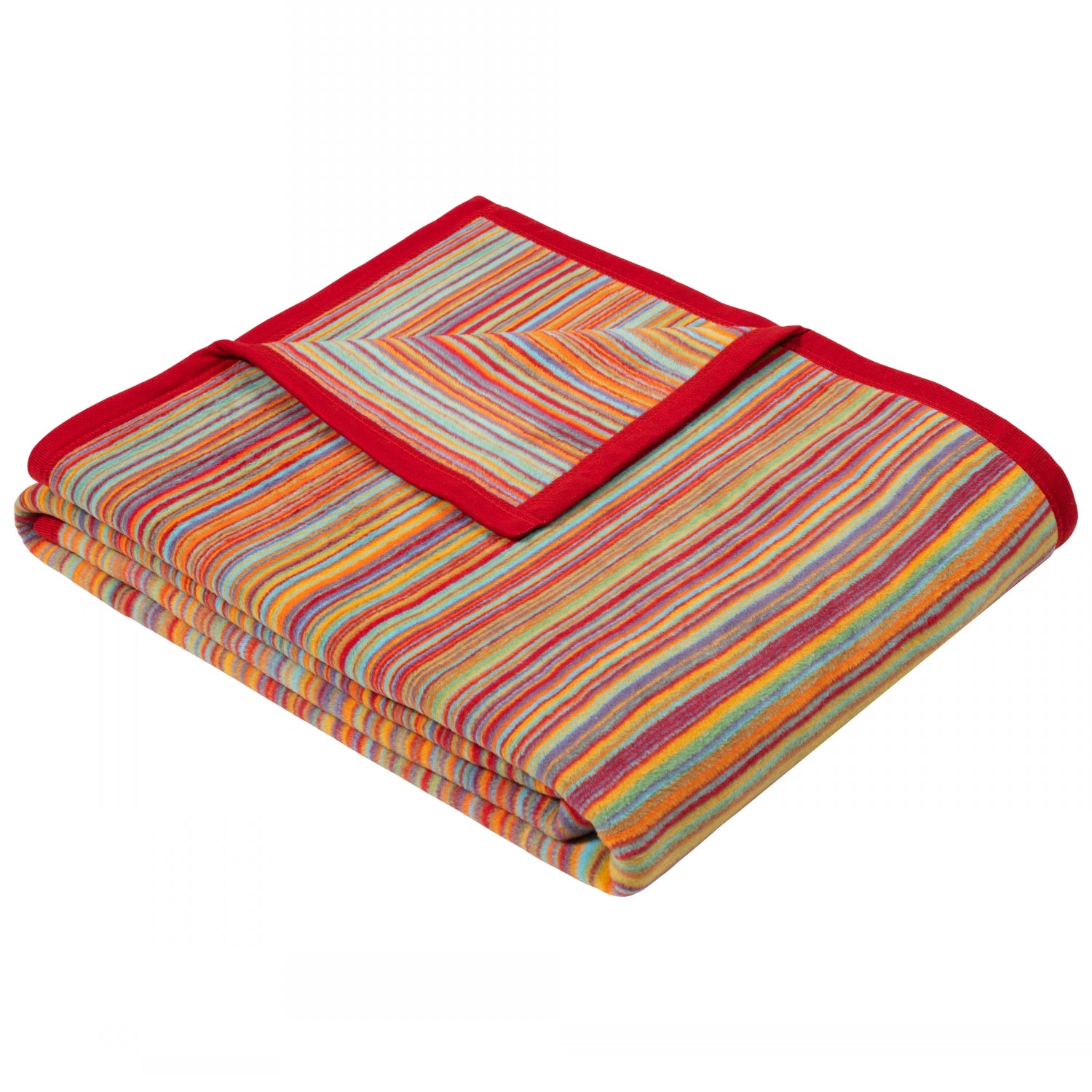 Ibena Malang Luxury Soft Fleece Blanket - Red & Multi Color Cozy Throw for Bed, Couch & Travel - Ultra Warm & Lightweight for Home, Office & Gifts