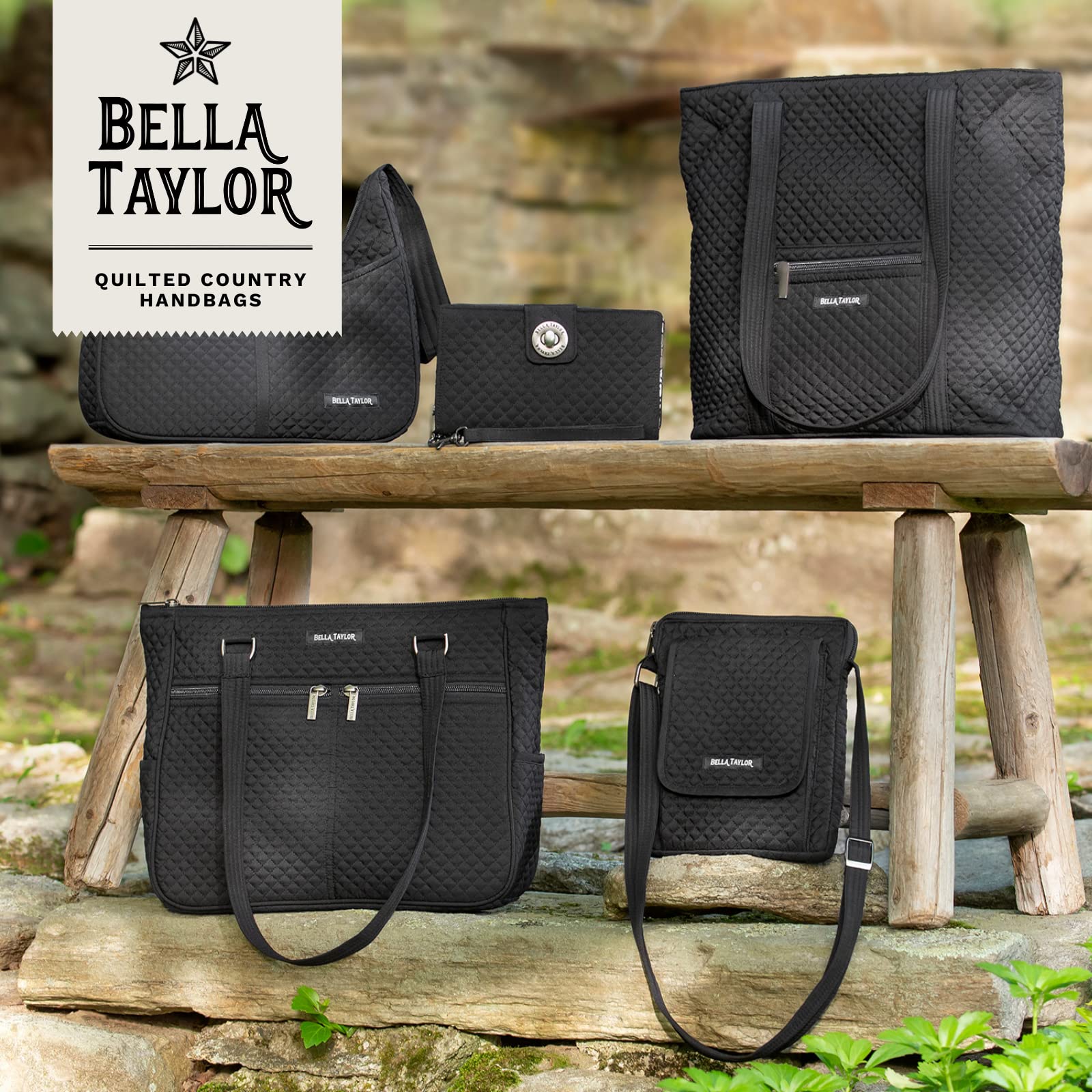 Bella Taylor Mini Crossbody Bag with Built-In Wallet - Stylish & Compact Purse for Women, Perfect for Travel, Shopping & Everyday Use