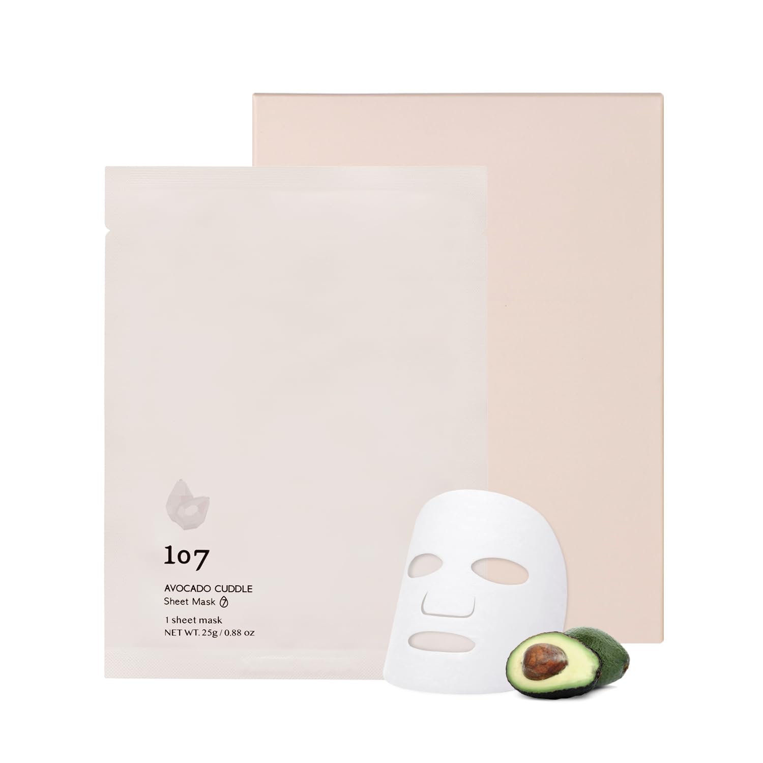 Avocado Face Mask Pack - 5 Sheets with Niacinamide for Dry Skin | Korean Skincare for Hydration & Nourishment