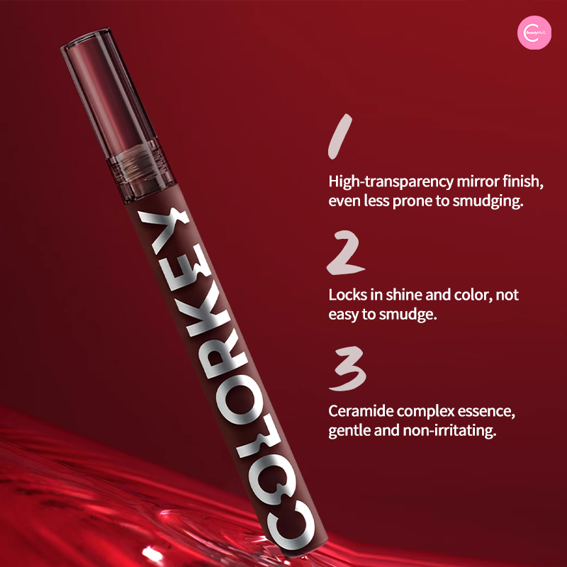 Colorkey 3rd Generation High Gloss Lip Glaze - Long Lasting Shiny Lip Gloss for Women, Hydrating & Non-Sticky Formula - Perfect for Daily Wear, Parties & Special Occasions