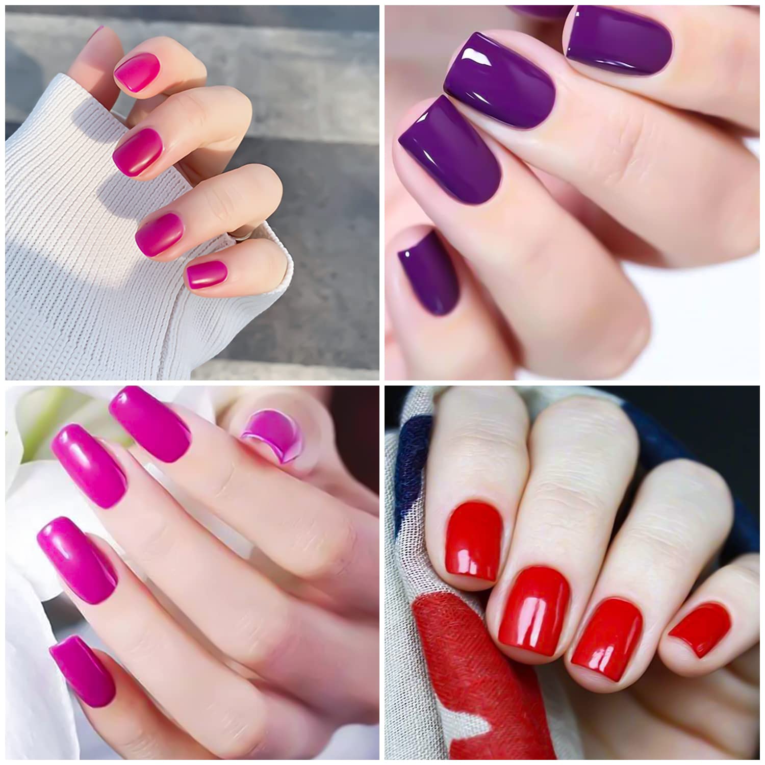 SILPECWEE 20 Sheets Solid Color Matte Nail Polish Strips - Self Adhesive Nail Stickers with Nail File | Long Lasting DIY Nail Art Wraps for Women | Perfect for Home Manicures, Parties & Gifts